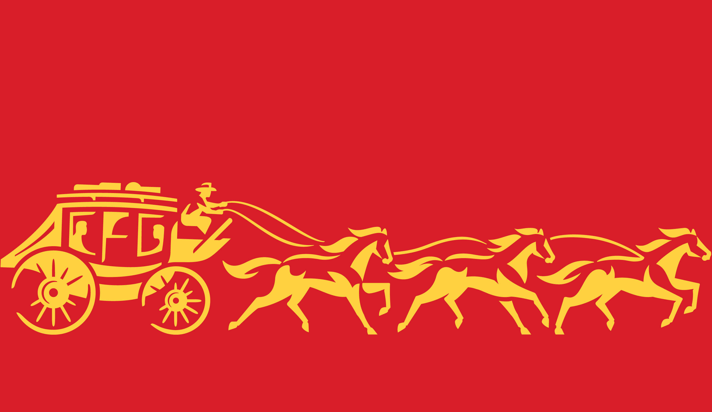 Wells Fargo, stagecoach, four galloping horses, 2K Desktop Wallpaper