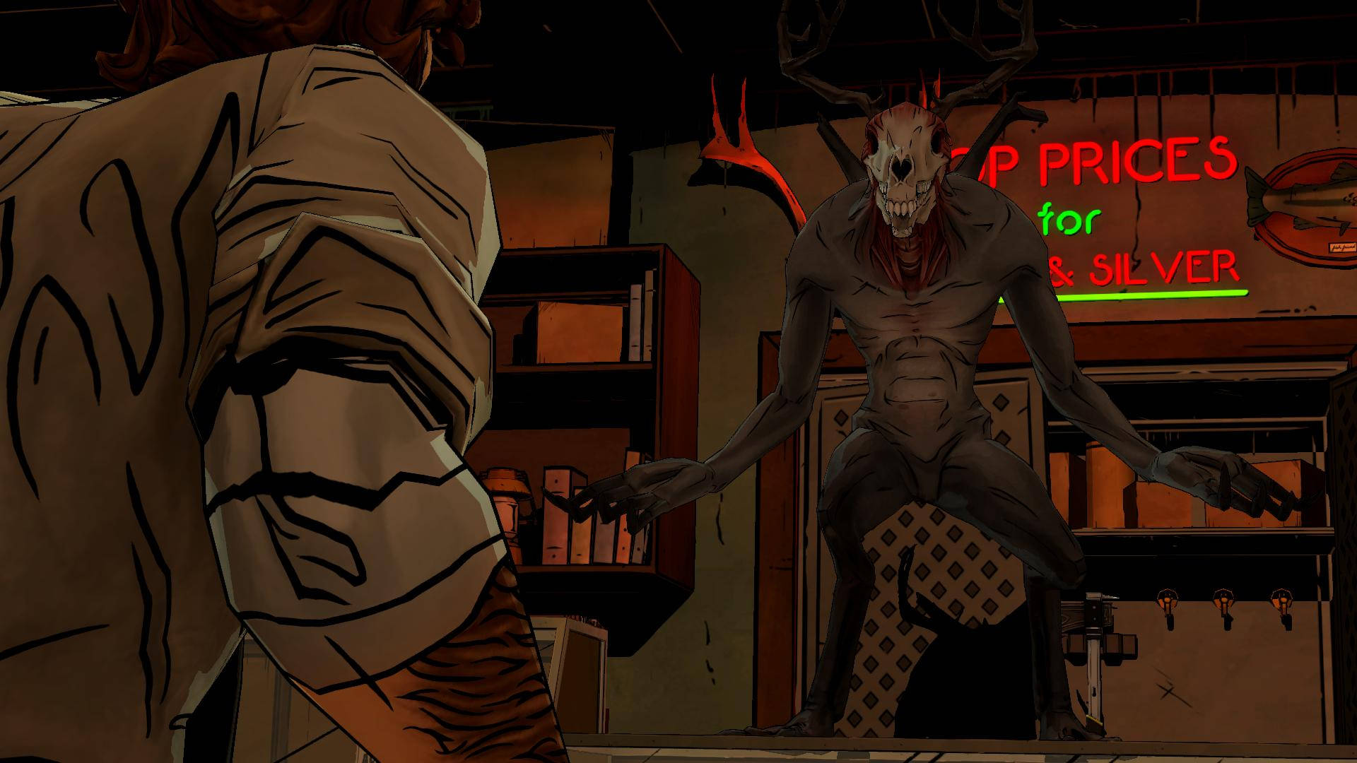 Wendigo, diner, dimly lit bar, Full HD Desktop Wallpaper