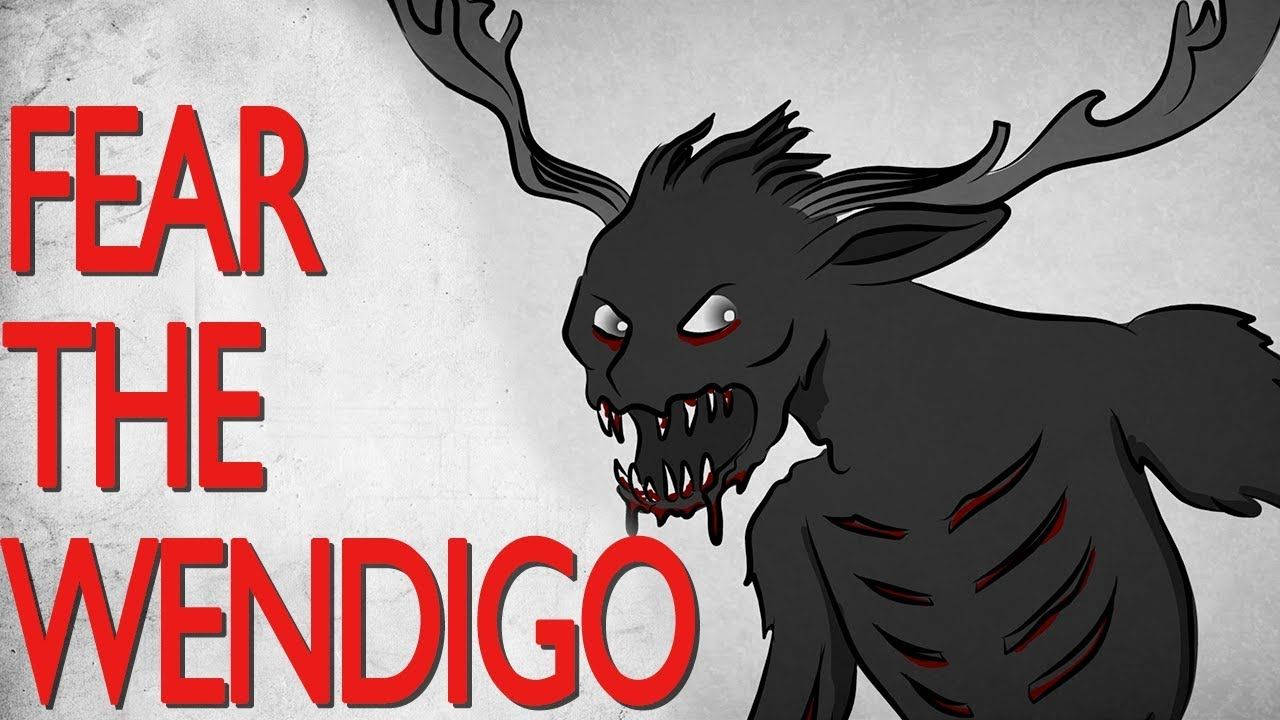 Wendigo, glowing red eyes, antlers, HD Desktop Wallpaper
