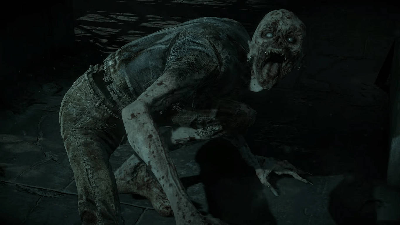 Wendigo, decaying flesh, glowing eyes, HD Desktop Wallpaper