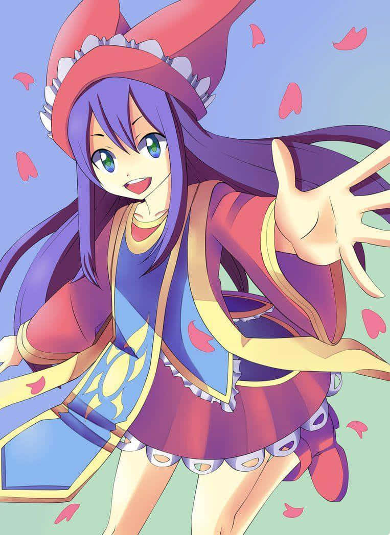 Wendy Marvell, purple hair, red hat, SD Phone Wallpaper