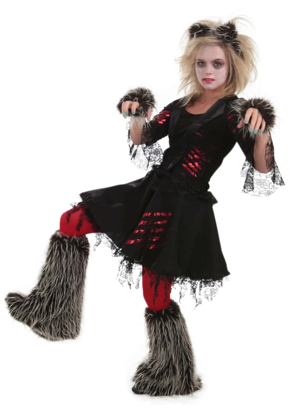 werewolf costumes, black furry costume, red accents, HD Phone Wallpaper