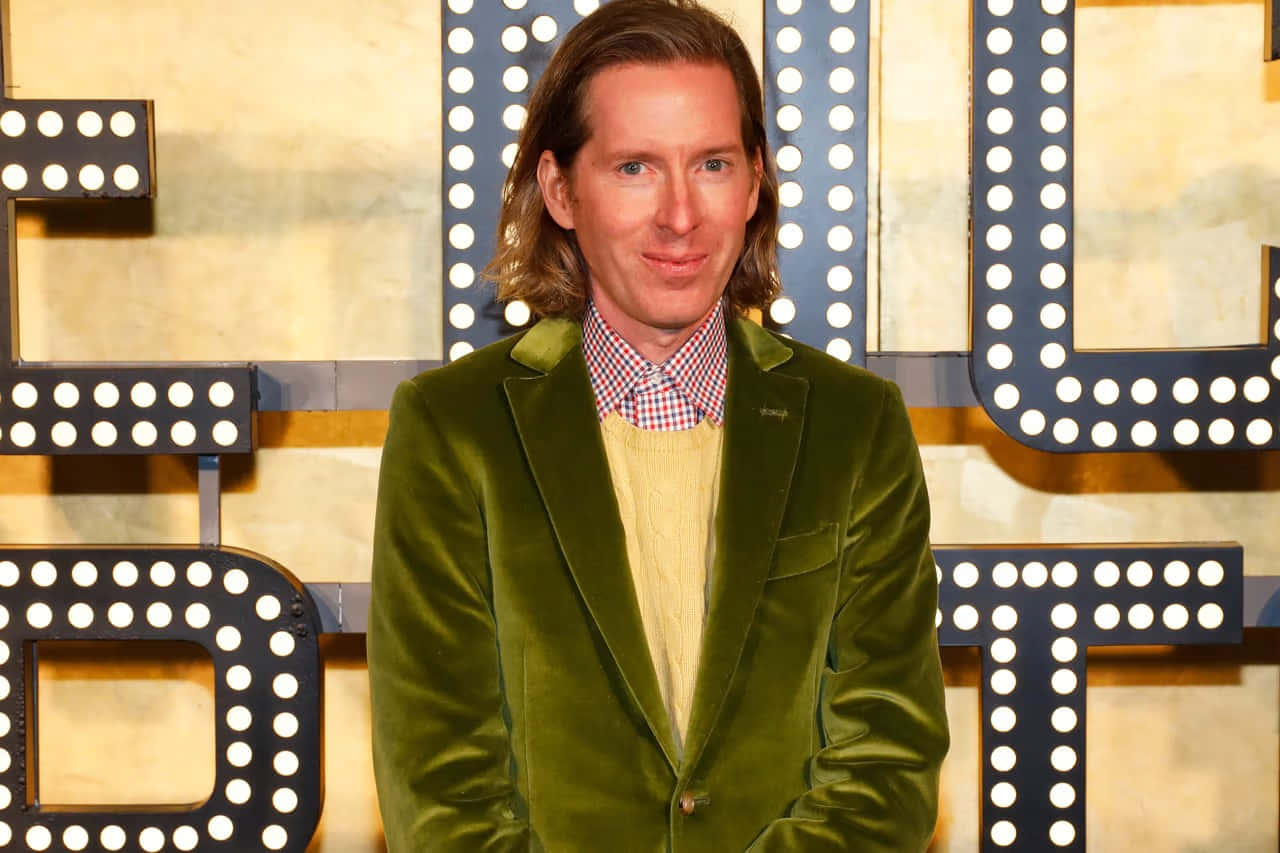 Wes Anderson, green velvet blazer, checkered shirt, HD Desktop Wallpaper
