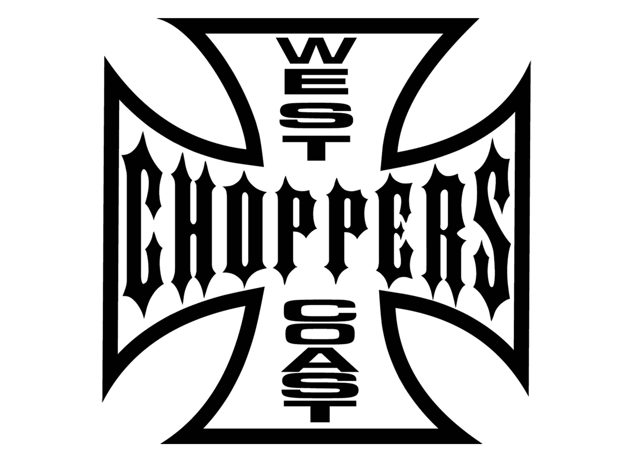 West Coast Choppers, gothic text, cross emblem, Full HD Desktop Wallpaper
