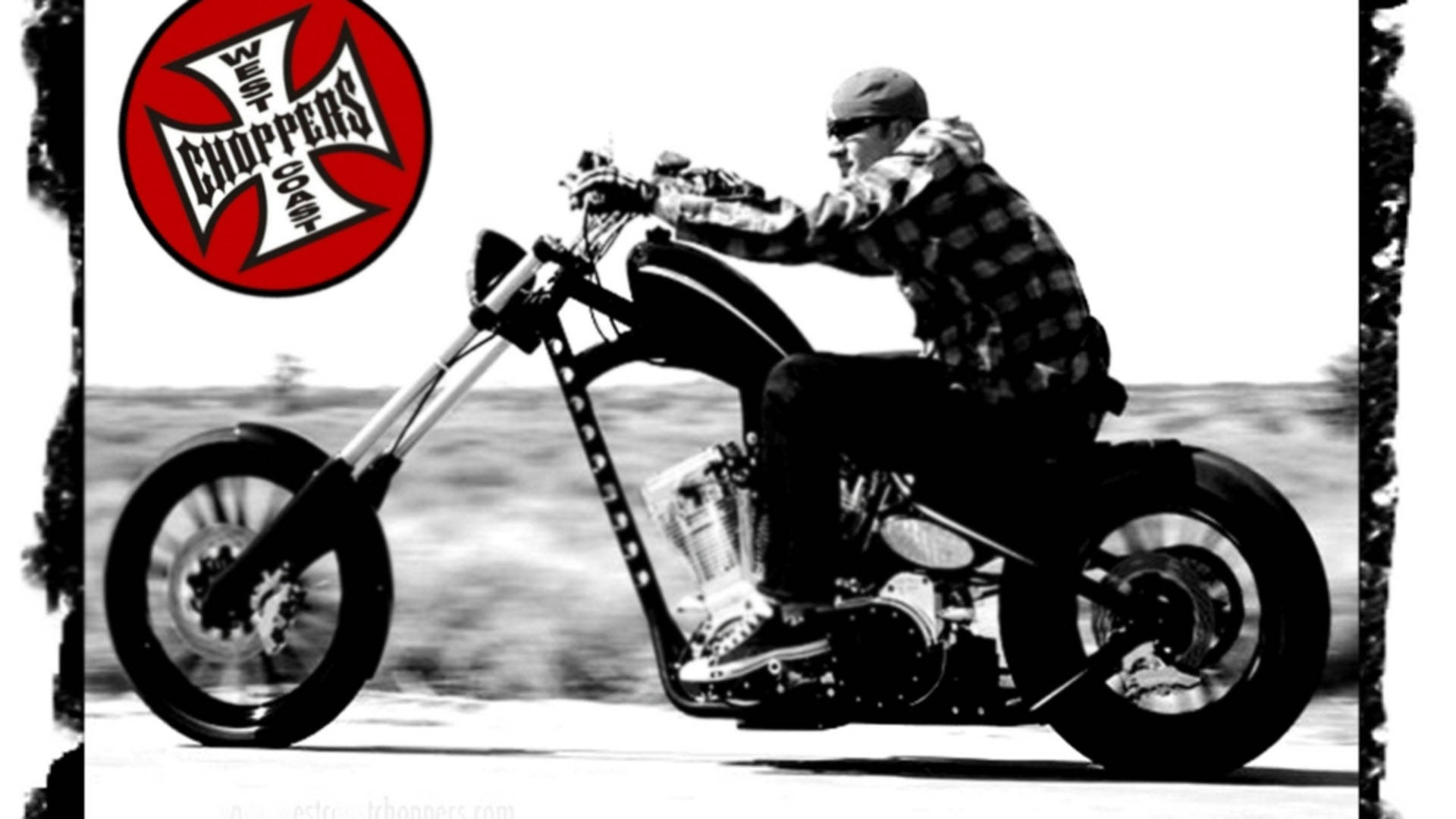 West Coast Choppers, plaid shirt, custom chopper motorcycle, Full HD Desktop Wallpaper