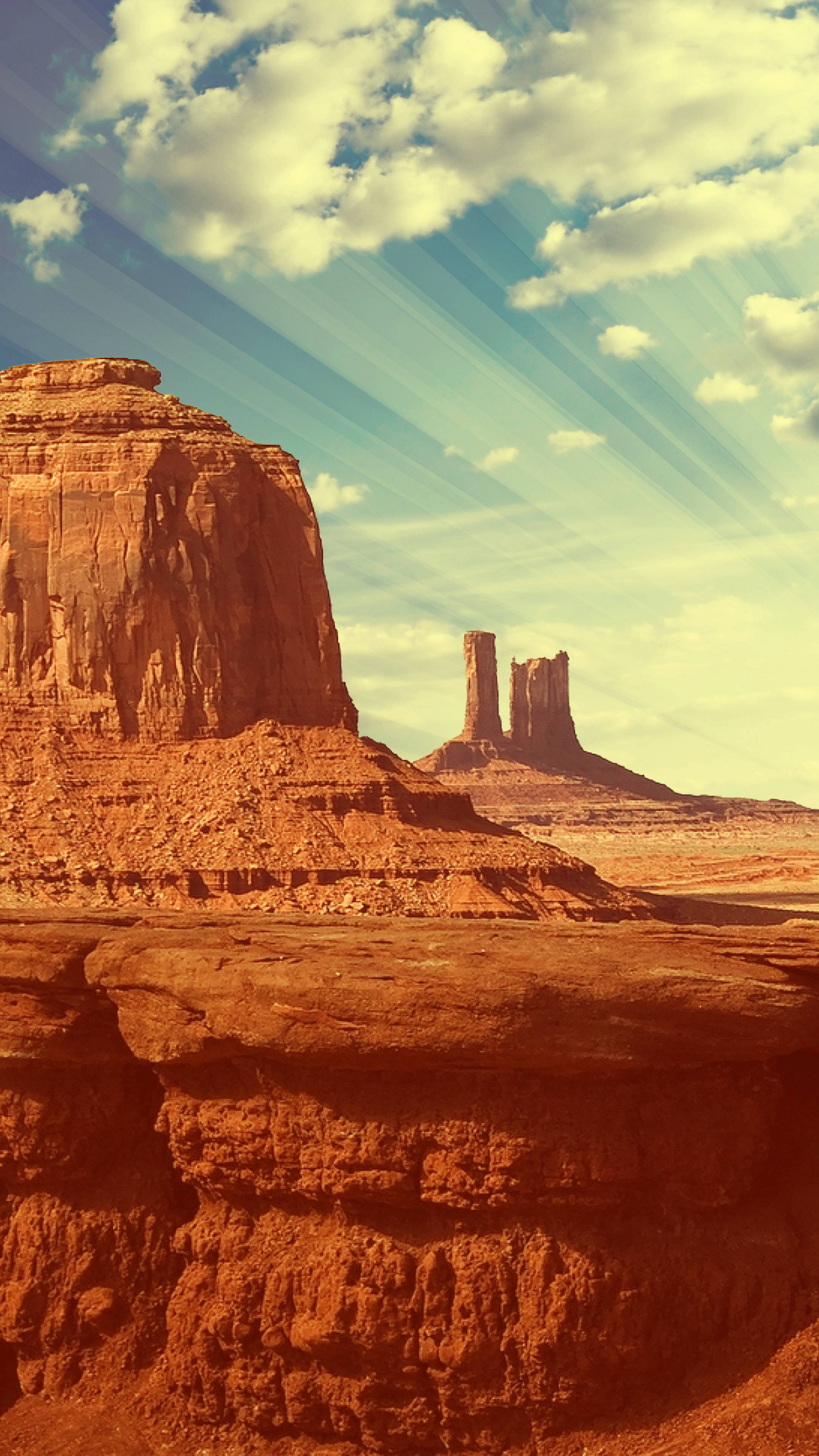 Western Cliffs Aesthetic, red rock formations, desert landscape, 4K Phone Wallpaper