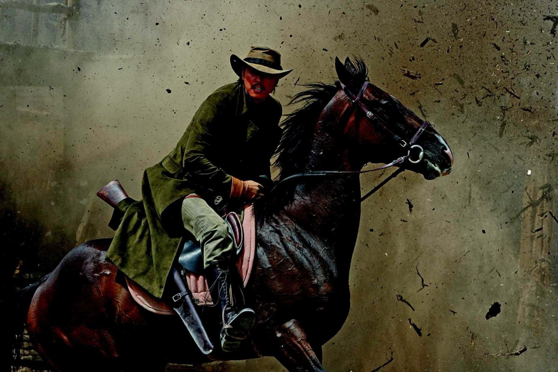 Western Cowboy Desktop, cowboys of the wild west, green coat, Full HD Desktop Wallpaper