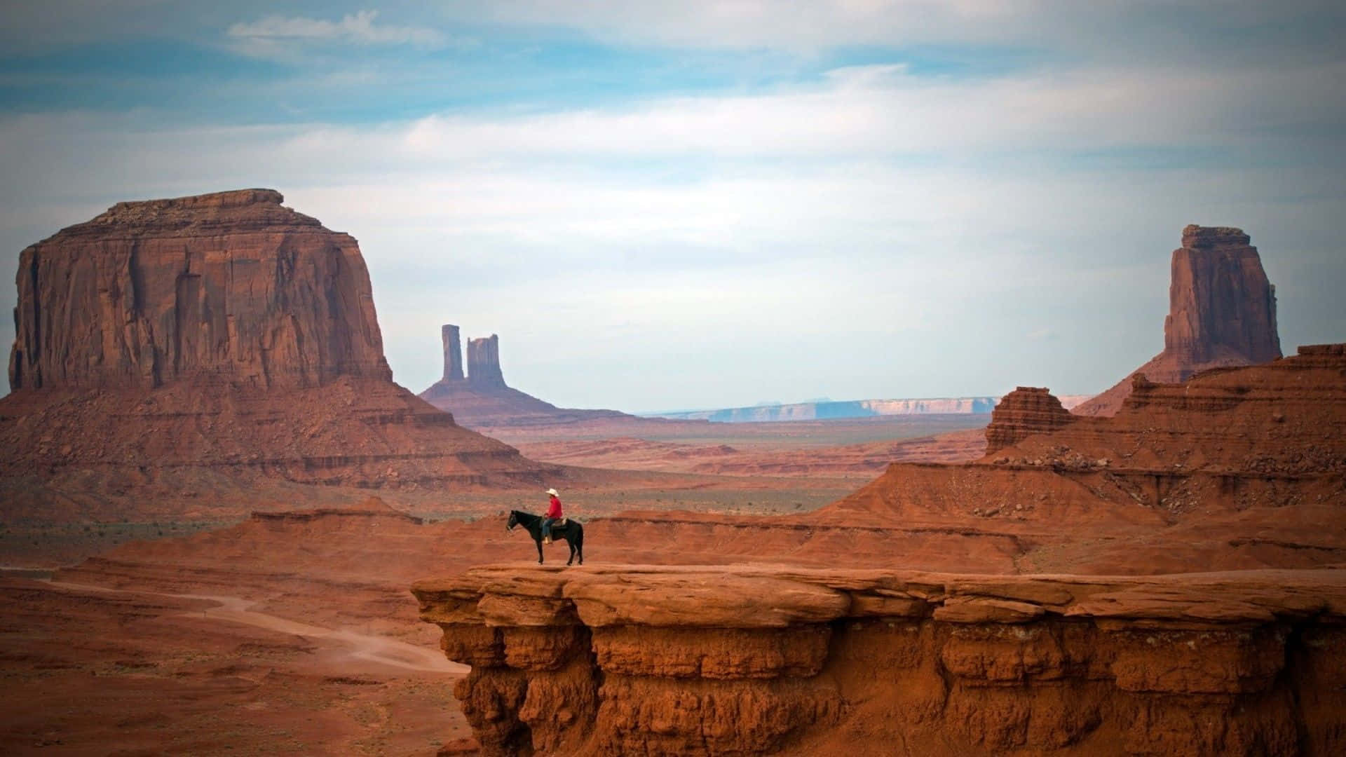 western cowboy desktop, cowboy, black horse, Full HD Desktop Wallpaper