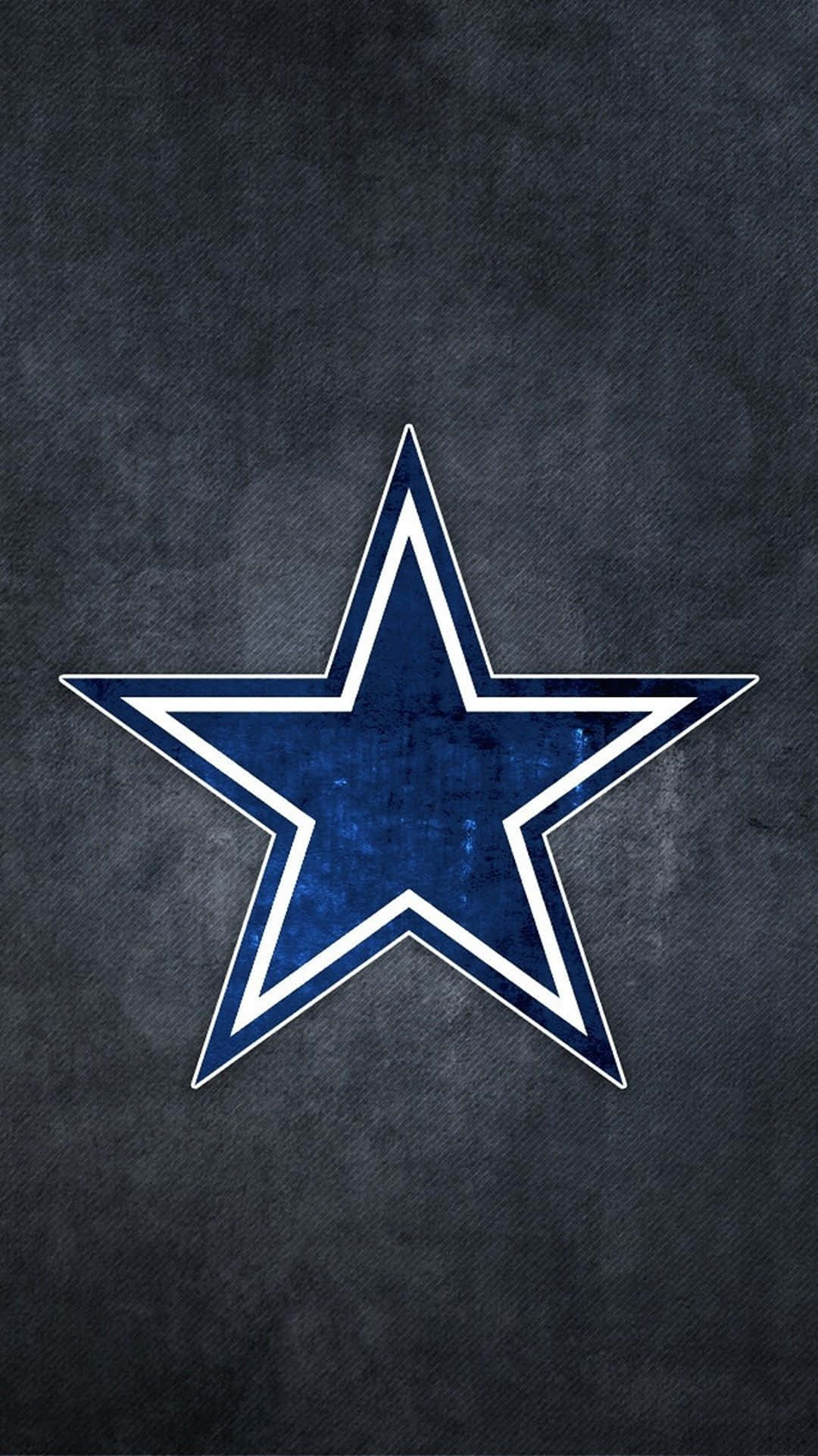 Cowboy, blue star, white outline, Full HD Phone Wallpaper
