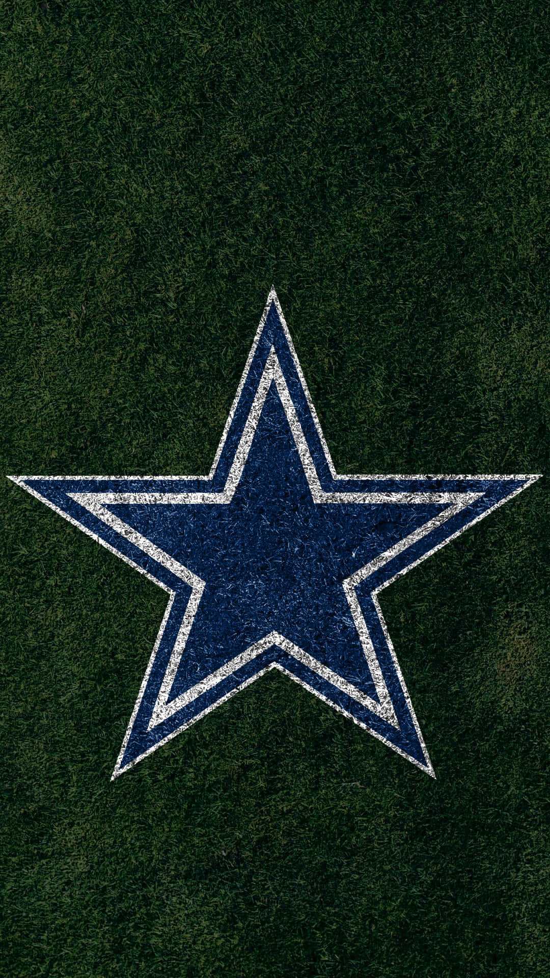 cowboys iphone, blue star, white outline, Full HD Phone Wallpaper