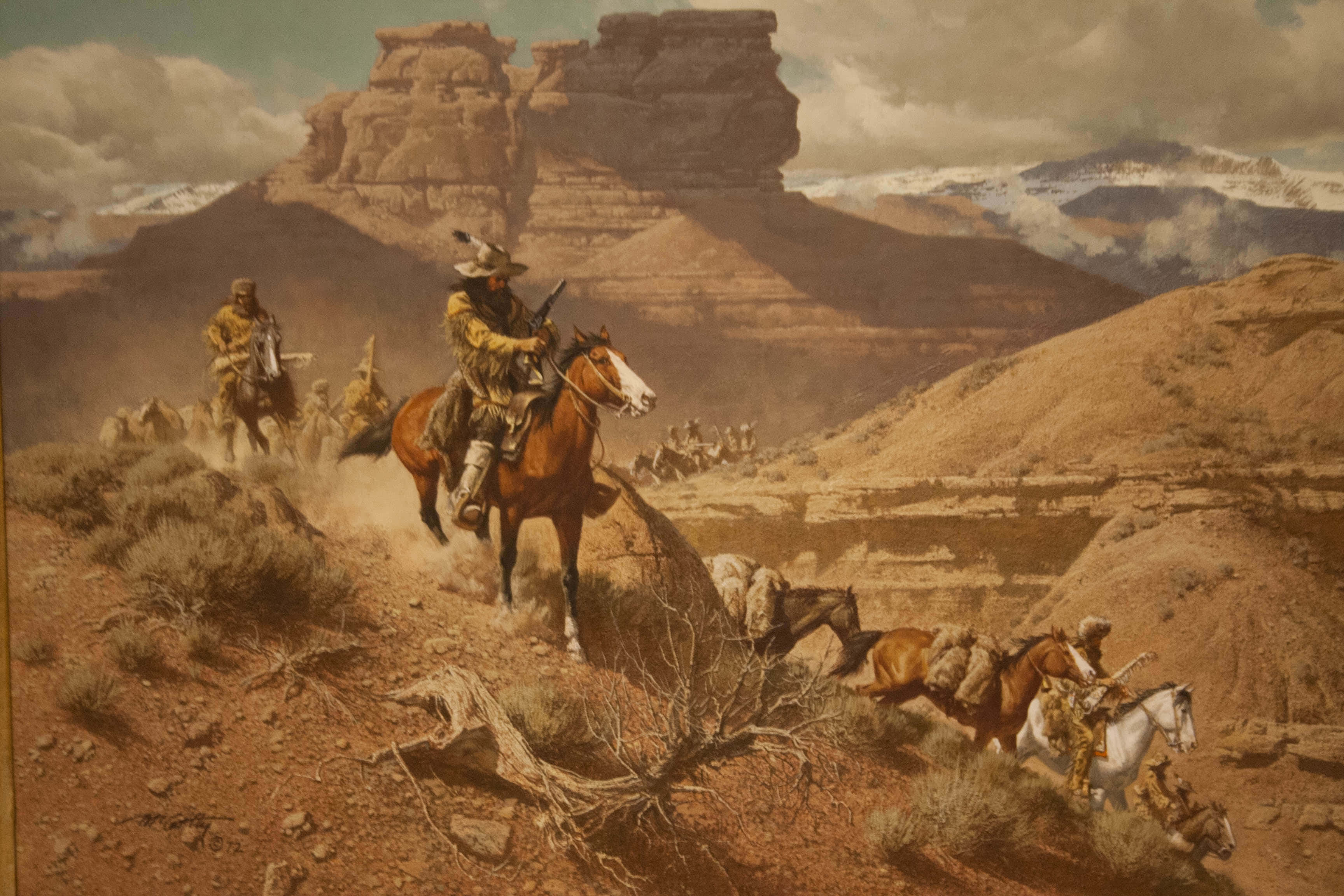 Western Desktop, cowboys, horseback, 2K Desktop Wallpaper