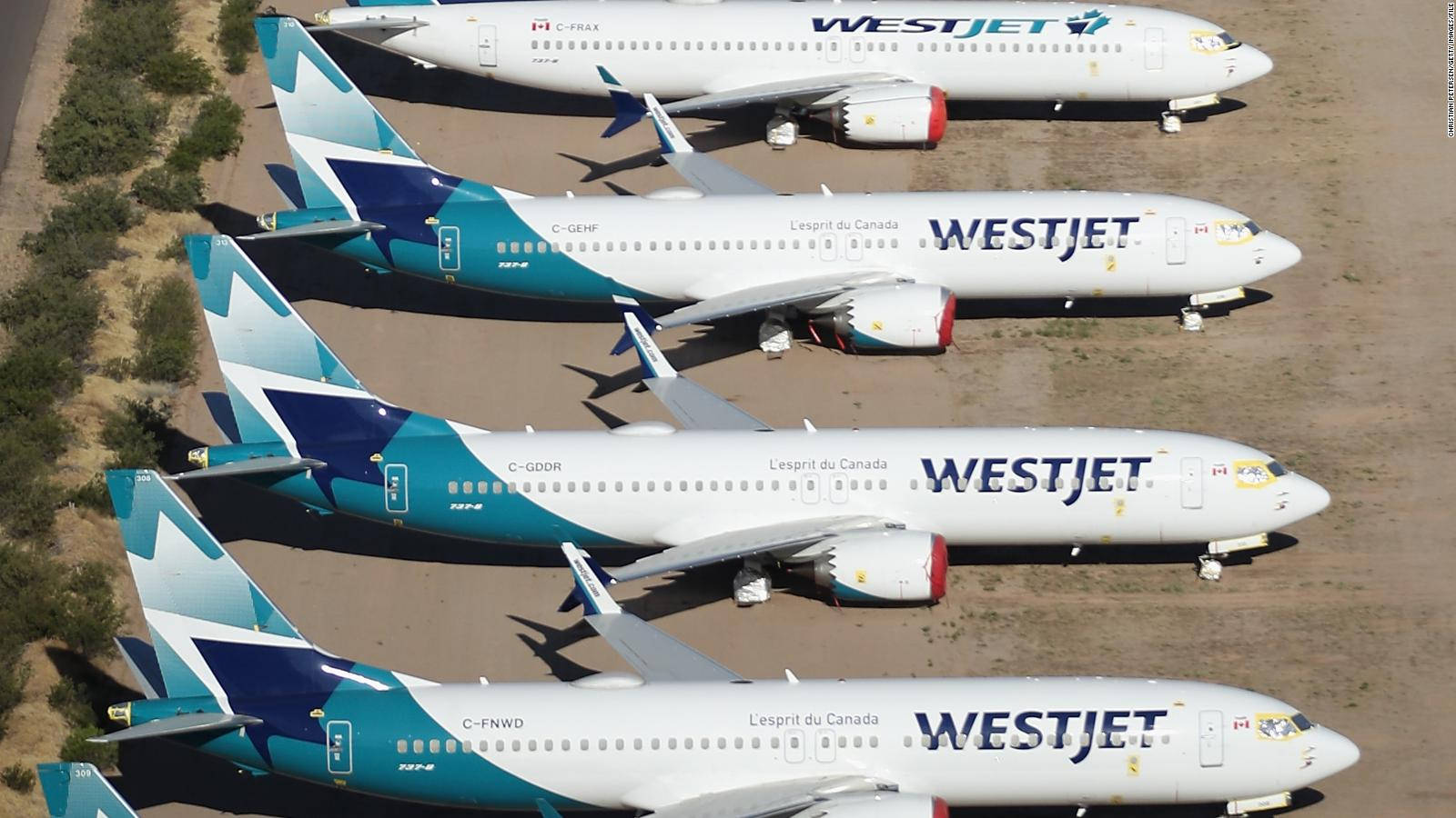 WestJet, airplanes, parking ramp, HD Desktop Wallpaper