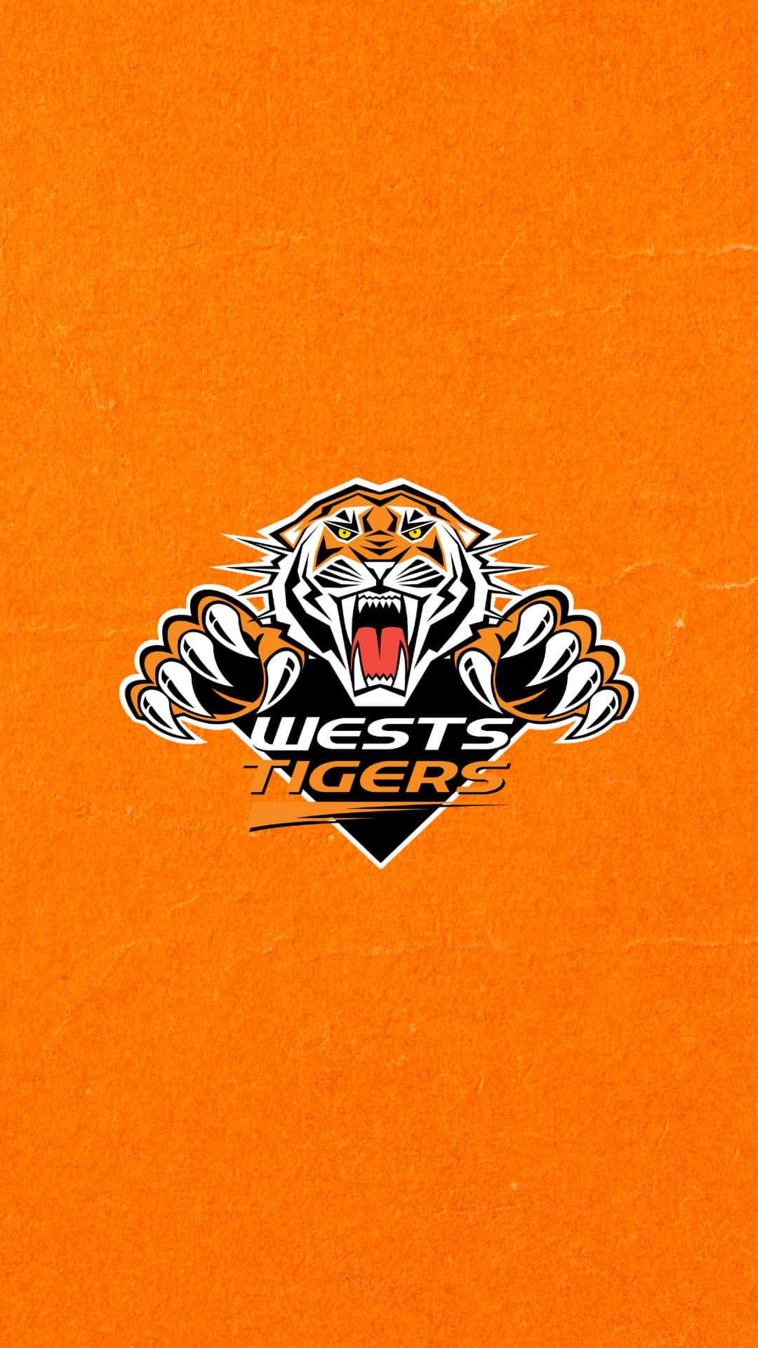 Wests Tigers, tiger logo, claws out, Full HD Phone Wallpaper