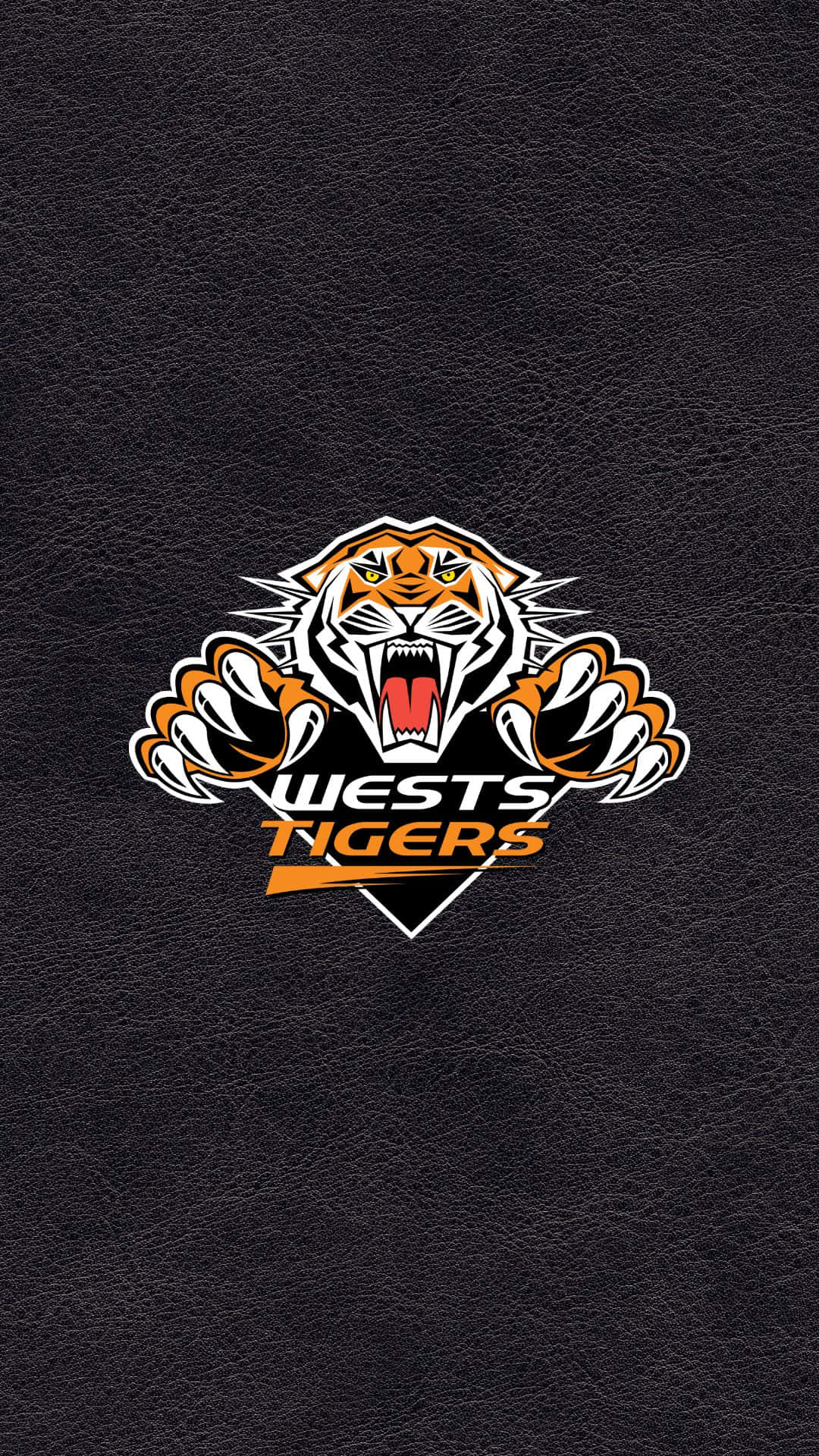 Wests Tigers, tiger logo, claws out, Full HD Phone Wallpaper