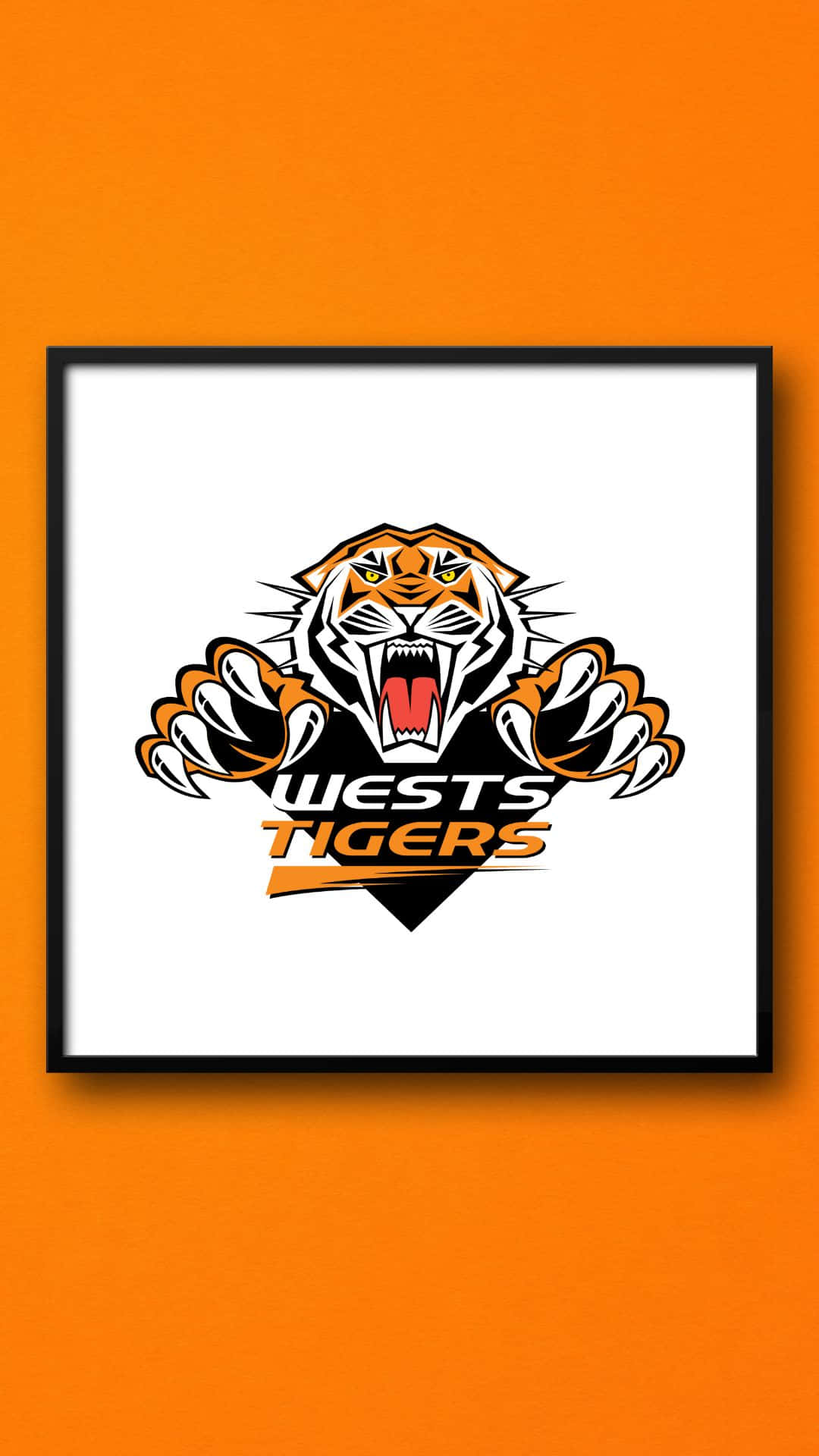 Wests Tigers, roaring tiger, claws, Full HD Phone Wallpaper