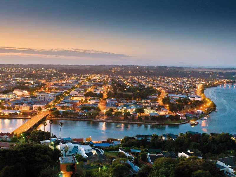 Whanganui River, twilight, dusk, SD Desktop Wallpaper