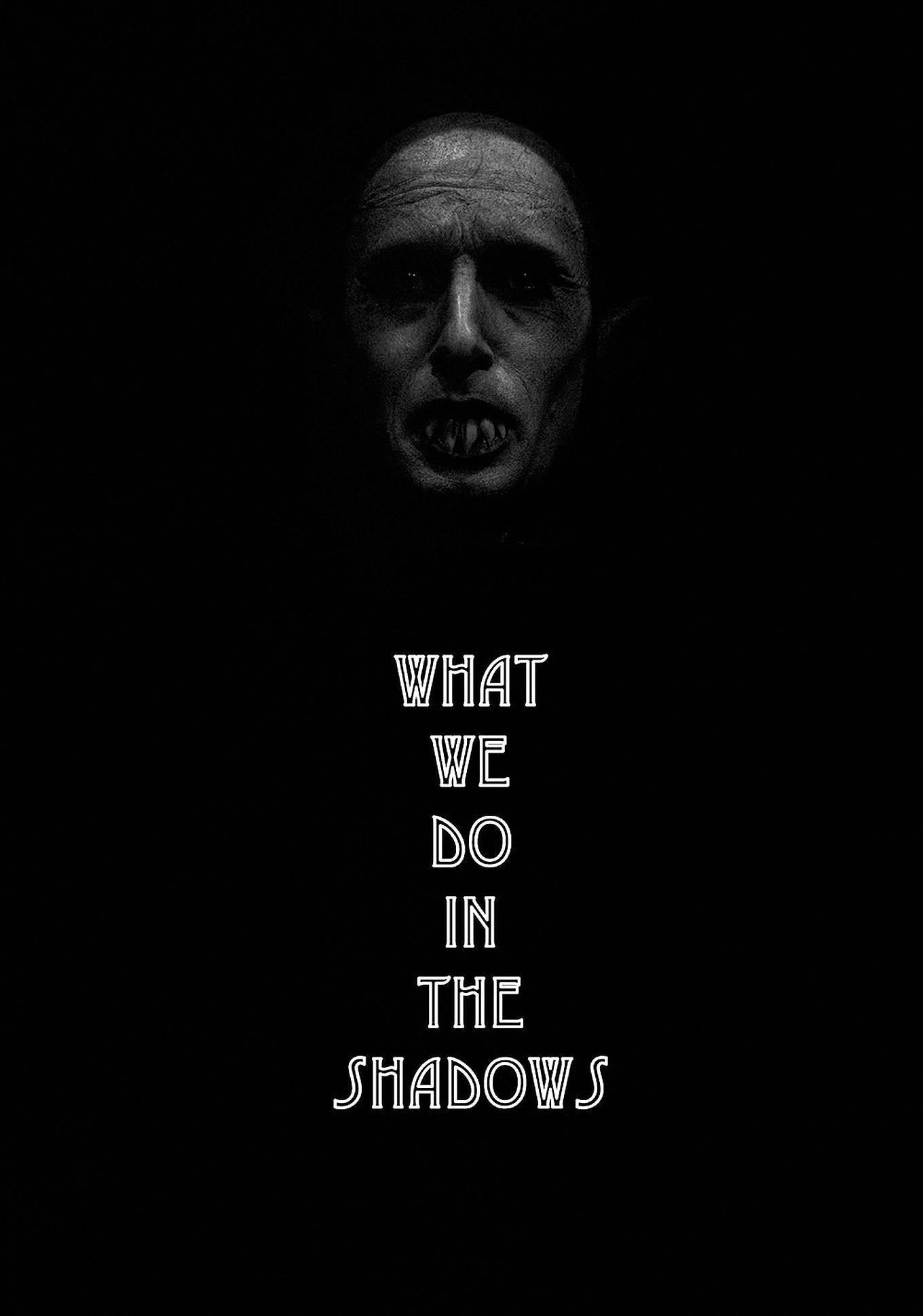 What We Do In The Shadows, pale vampire face, sharp teeth, Full HD Phone Wallpaper