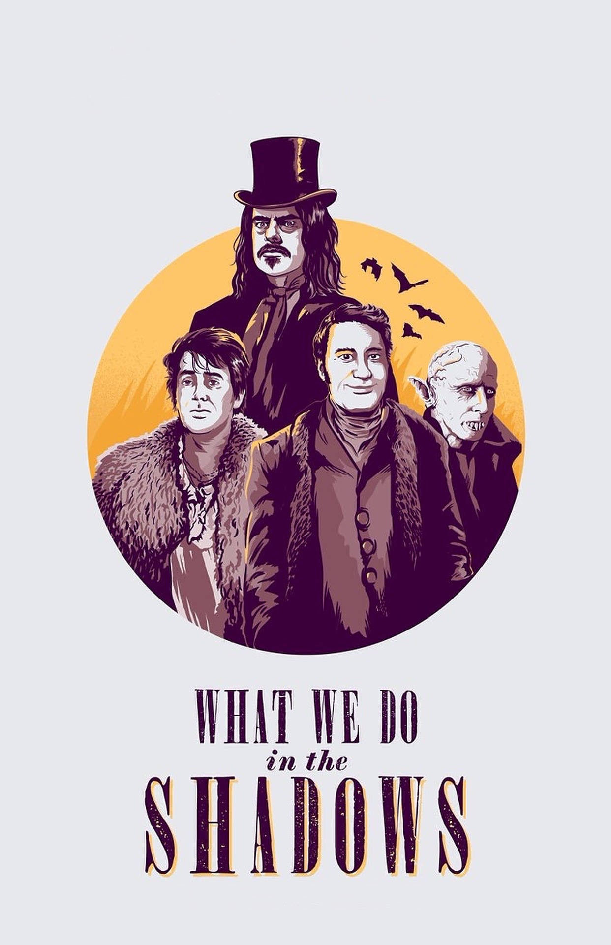 What We Do In The Shadows, vampire characters, vintage attire, Full HD Phone Wallpaper