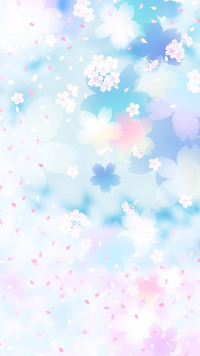 WhatsApp Chat, pink flowers, dreamy, SD Phone Wallpaper