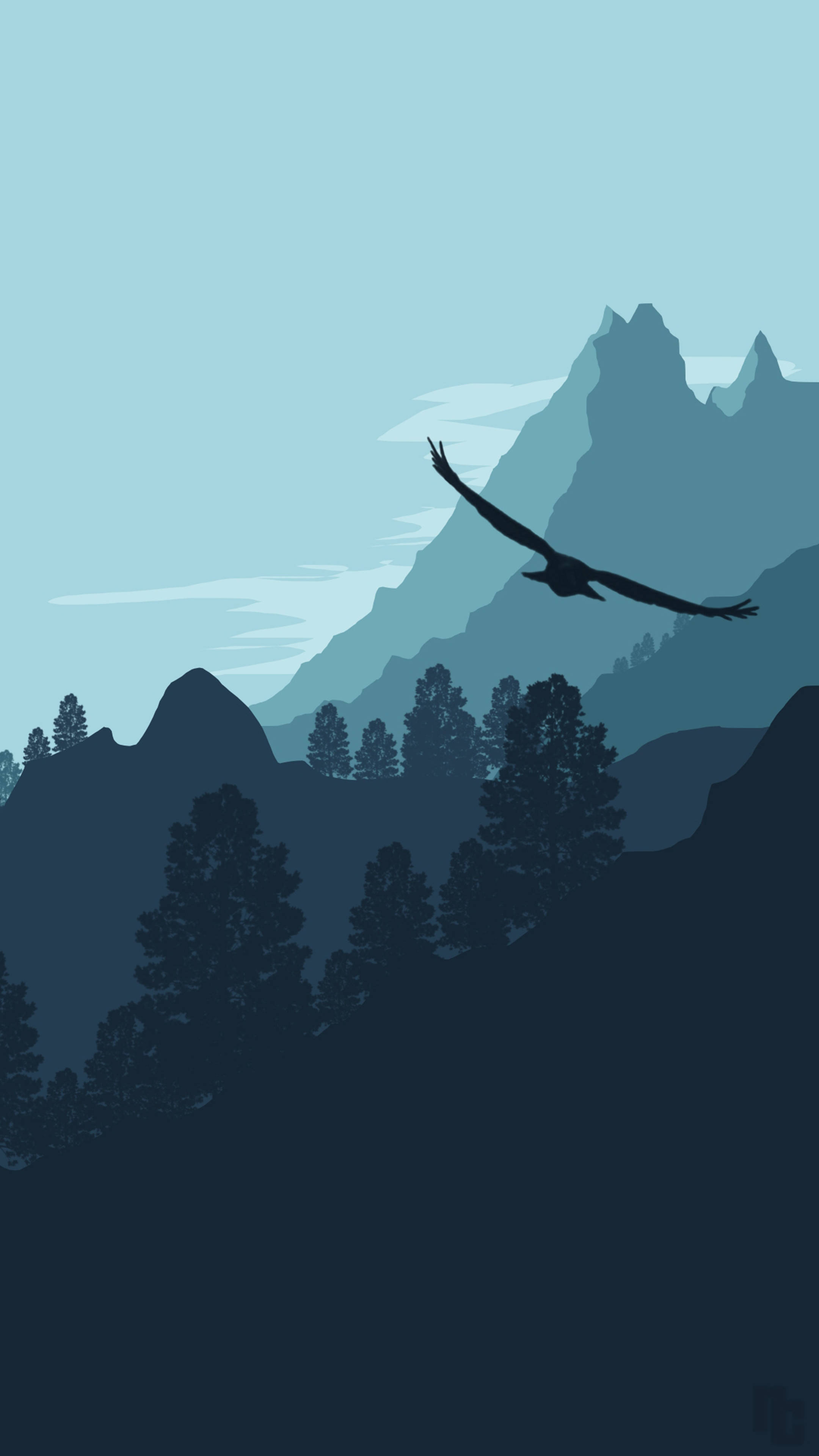 WhatsApp Chat, flying bird, eagle silhouette, 4K Phone Wallpaper