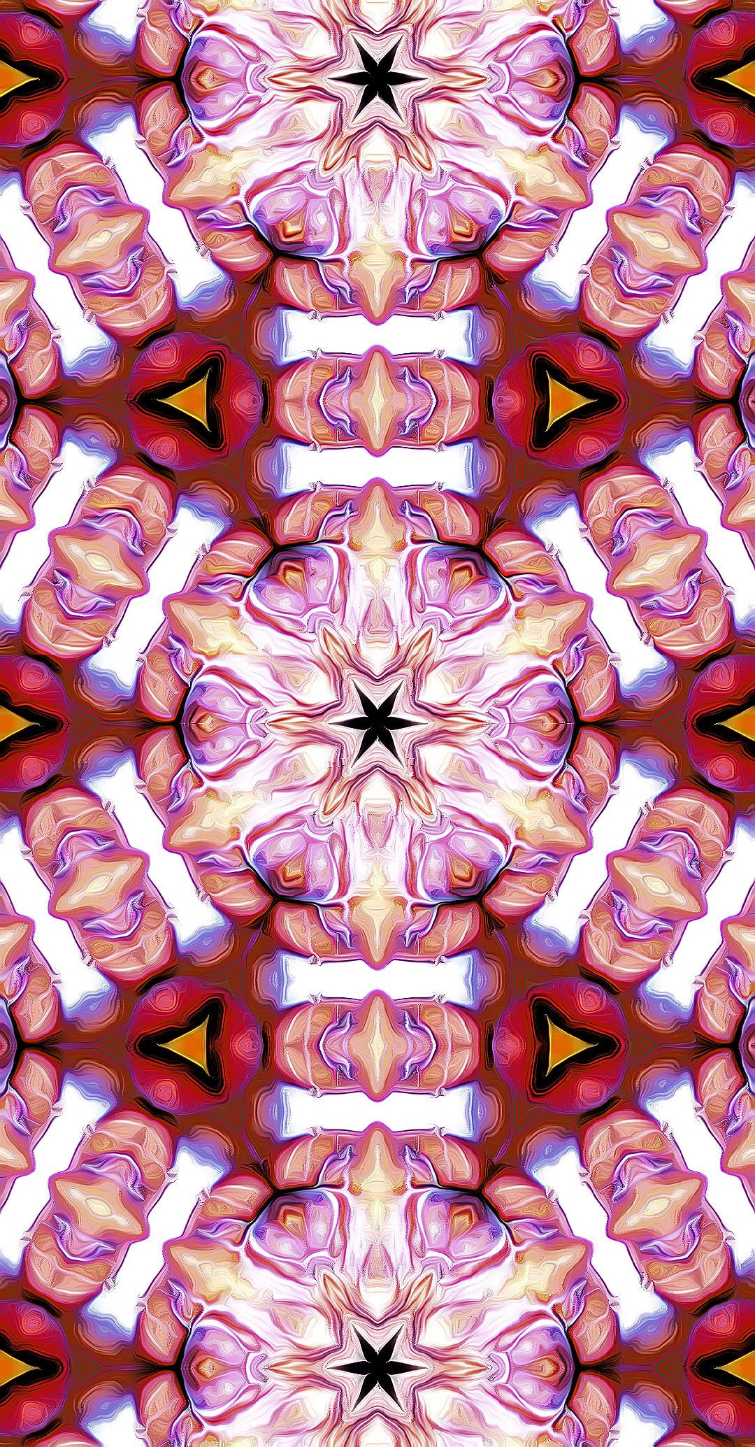 Whatsapp, pink, fractal pattern, Full HD Phone Wallpaper