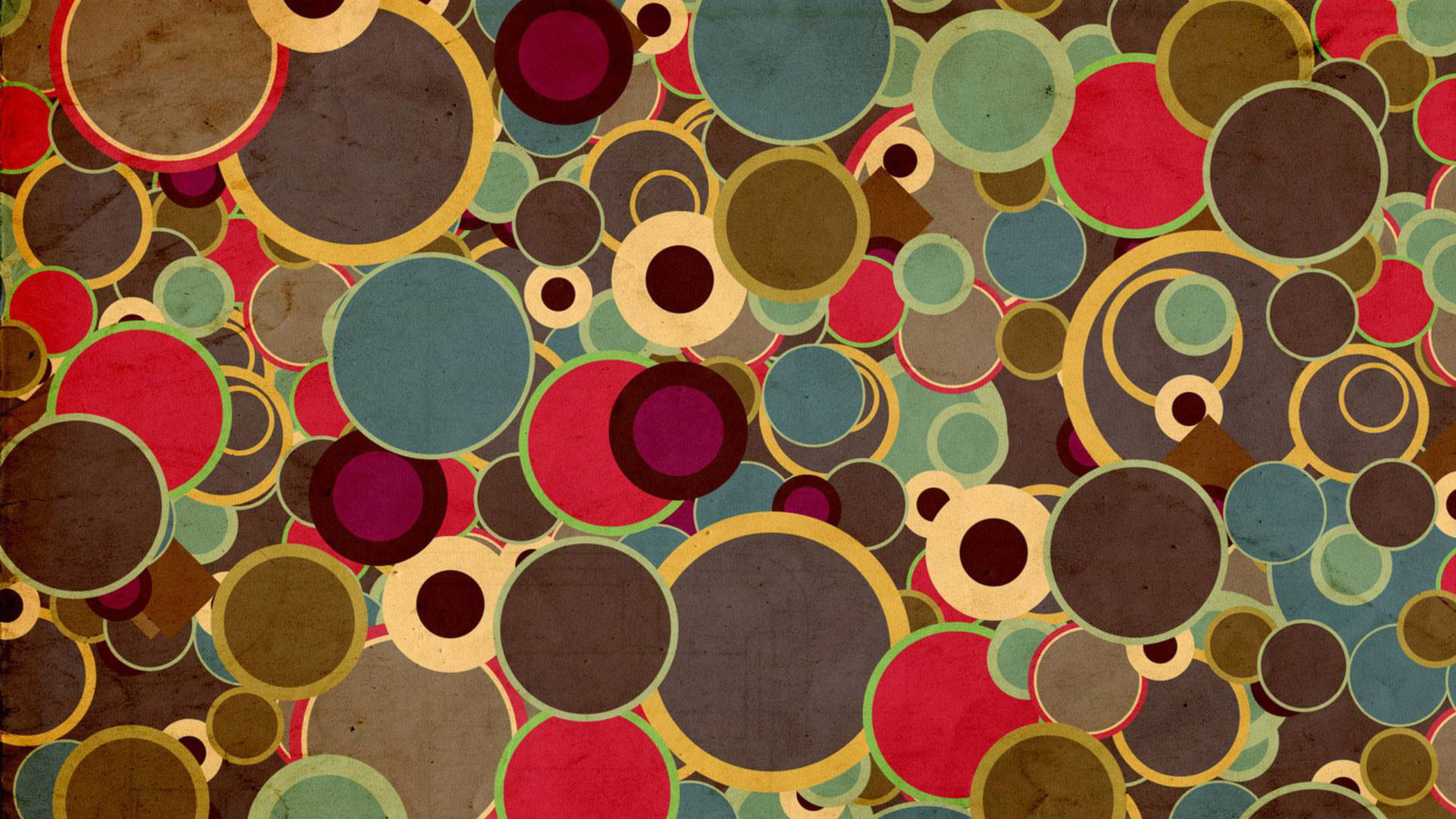 whatsapp, circle pattern, retro hues, 2K Desktop Wallpaper