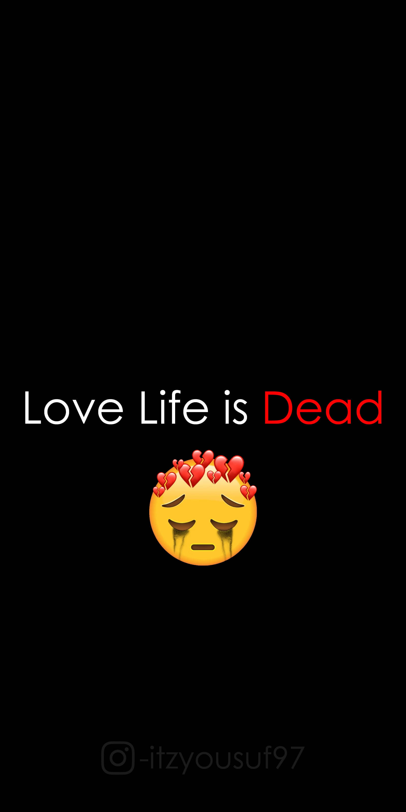 WhatsApp DP, crying love emoji, hearts exploding from head, 2K Phone Wallpaper