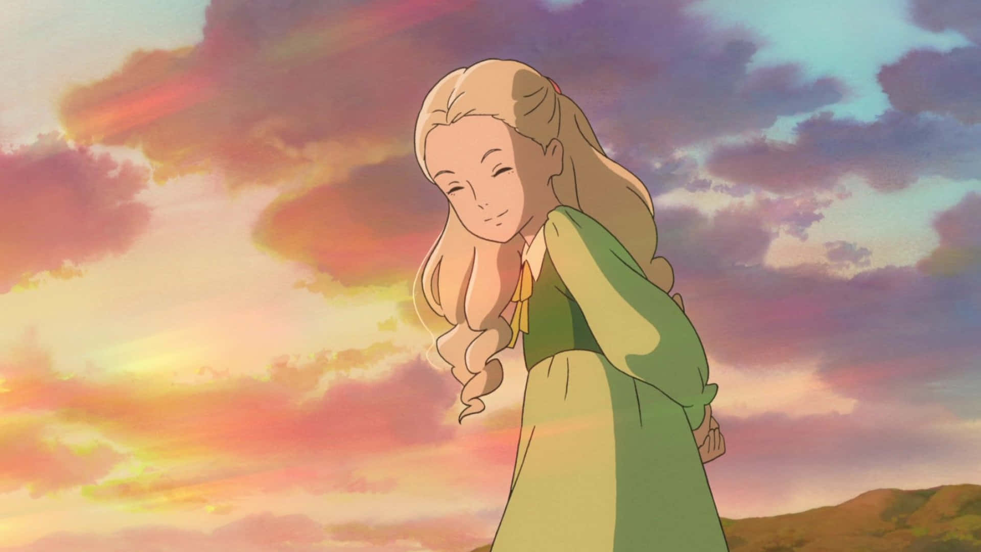 When Marnie Was There, anime girl, long blonde hair, Full HD Desktop Wallpaper