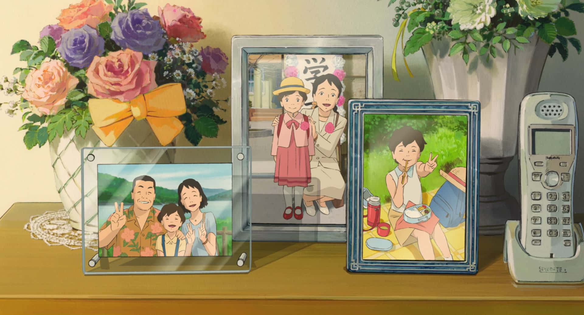 When Marnie Was There, anime-style, floral arrangement, Full HD Desktop Wallpaper