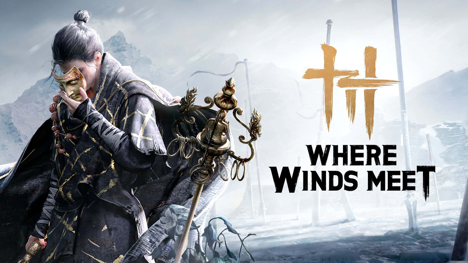 Where Winds Meet, warrior, dark robes, Full HD Desktop Wallpaper