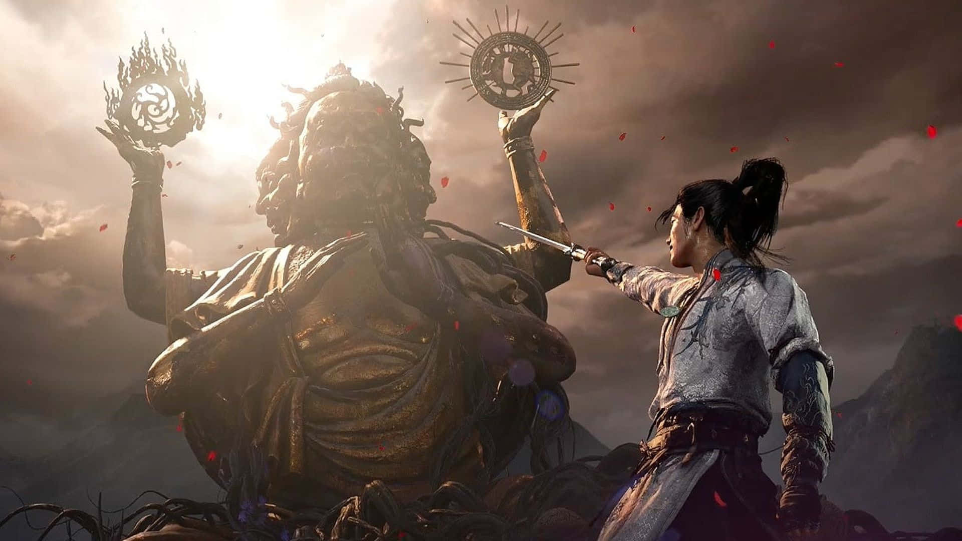 Where Winds Meet, epic battle, warrior, Full HD Desktop Wallpaper