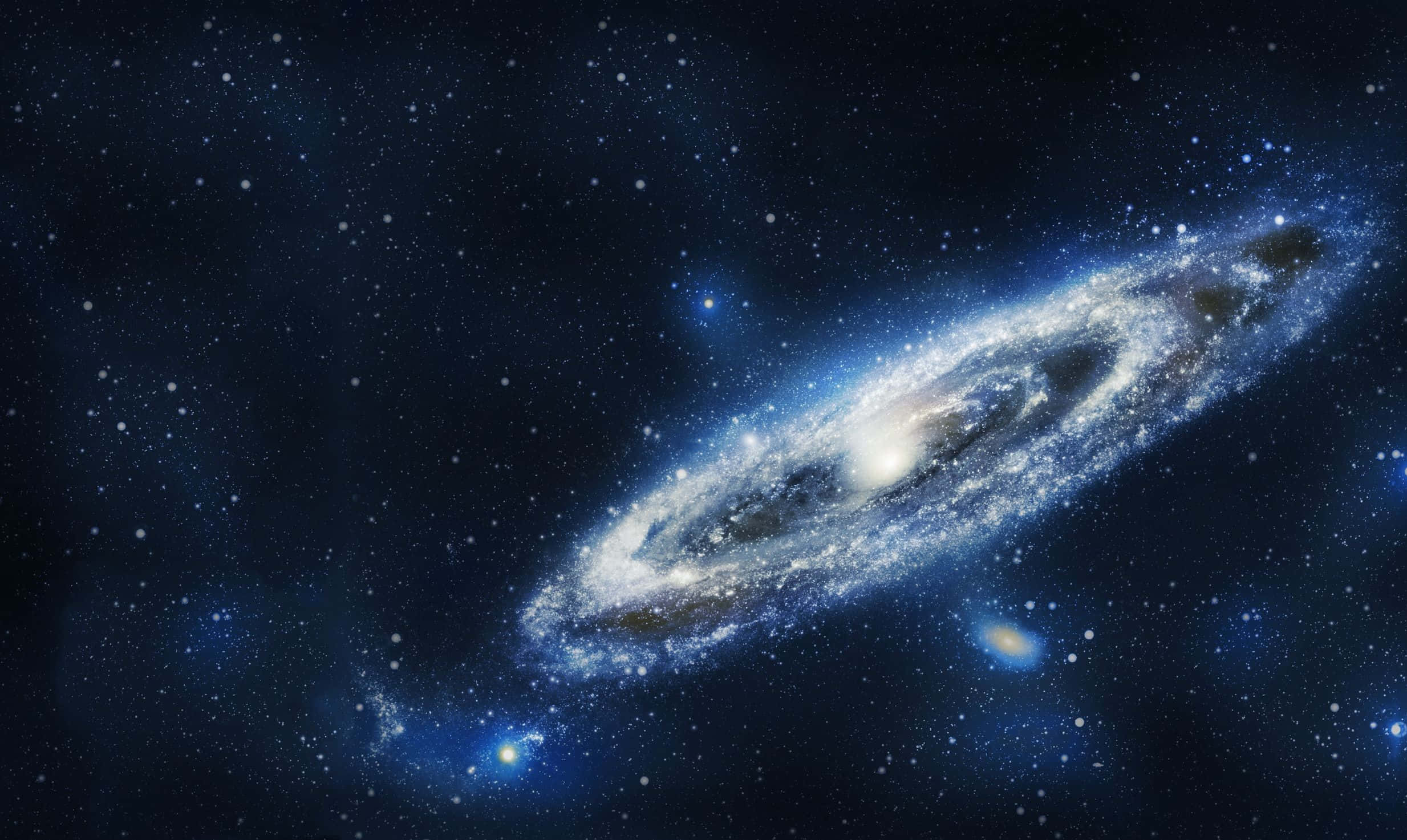 Whirlpool Galaxy, blue, white, Full HD Desktop Wallpaper