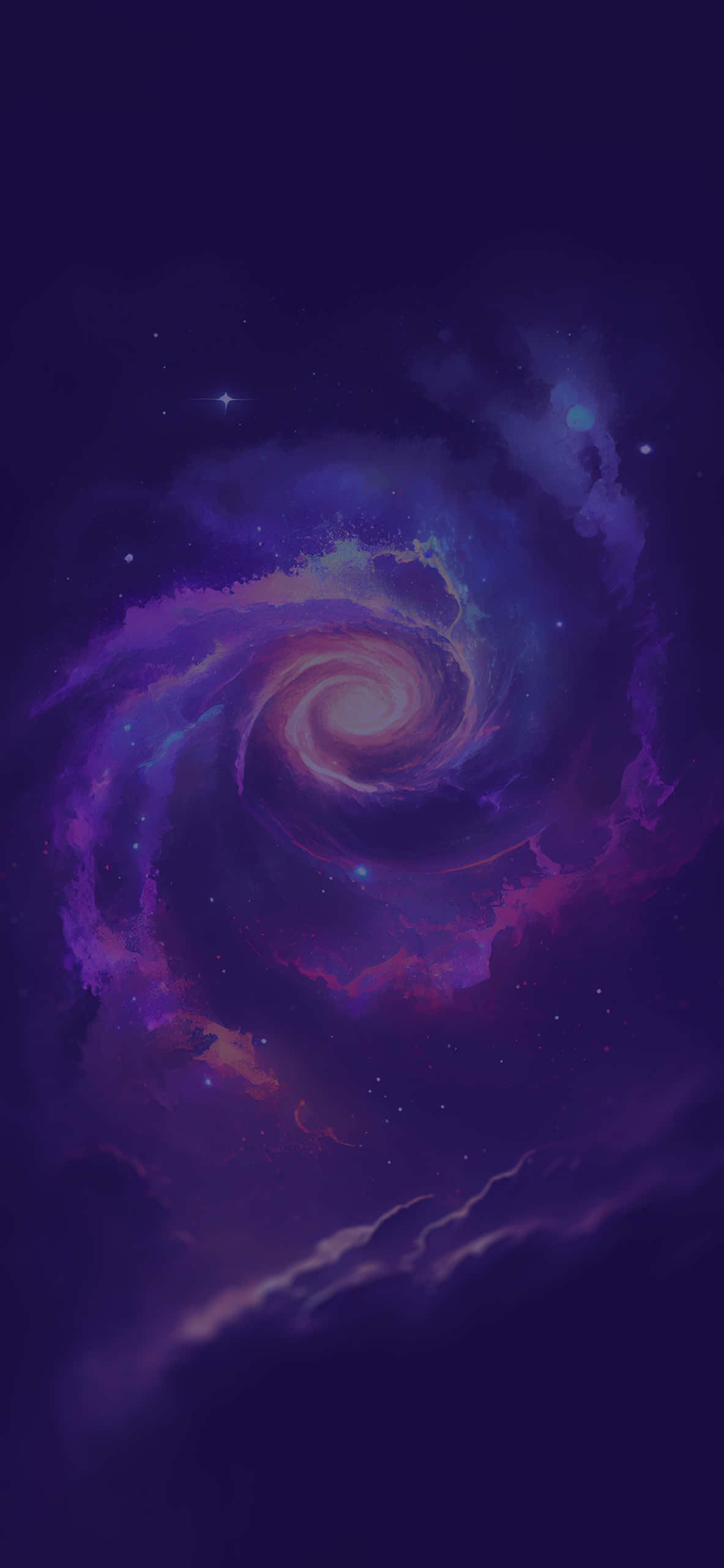 Whirlpool Galaxy, purple, pink, 2K Phone Wallpaper