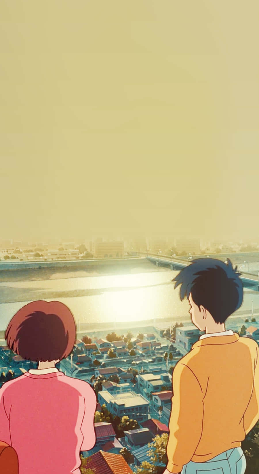 Whisper of the Heart, anime characters, warm tones, HD Phone Wallpaper