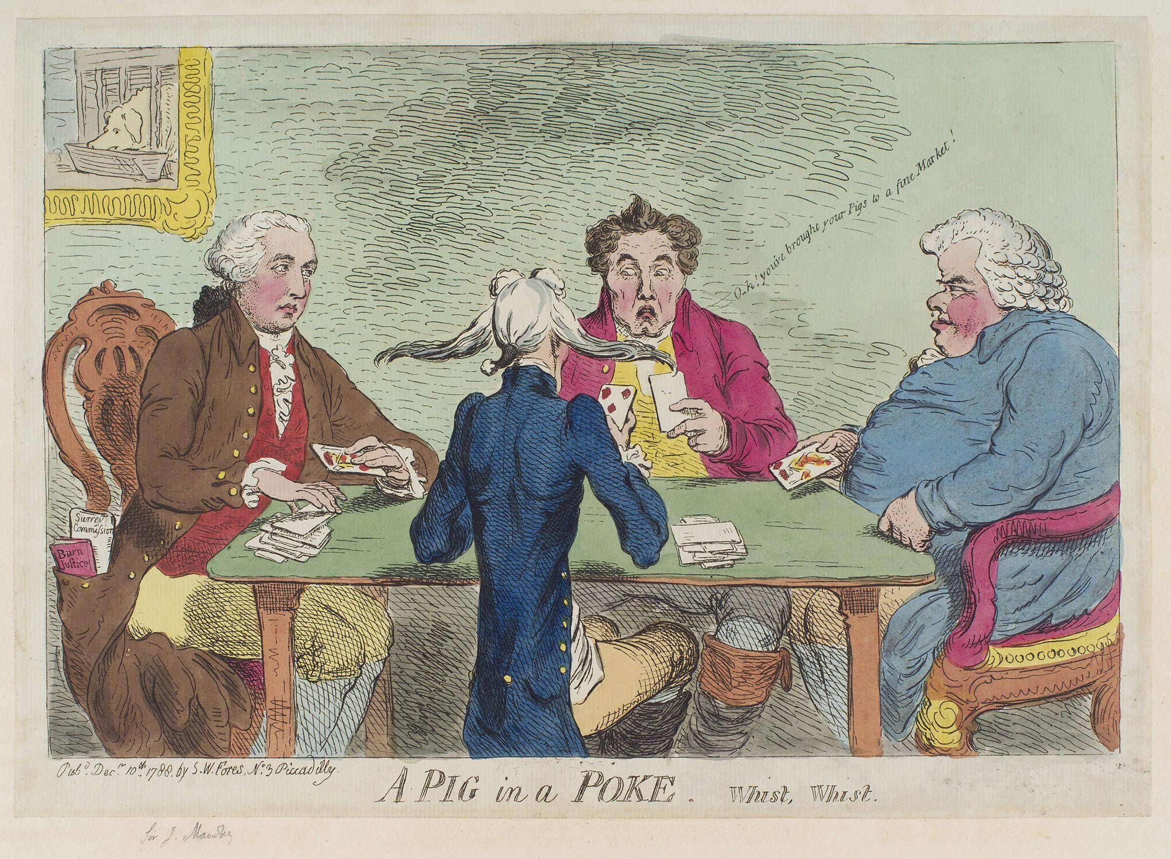 Whist, 18th-century men, card game, Full HD Desktop Wallpaper