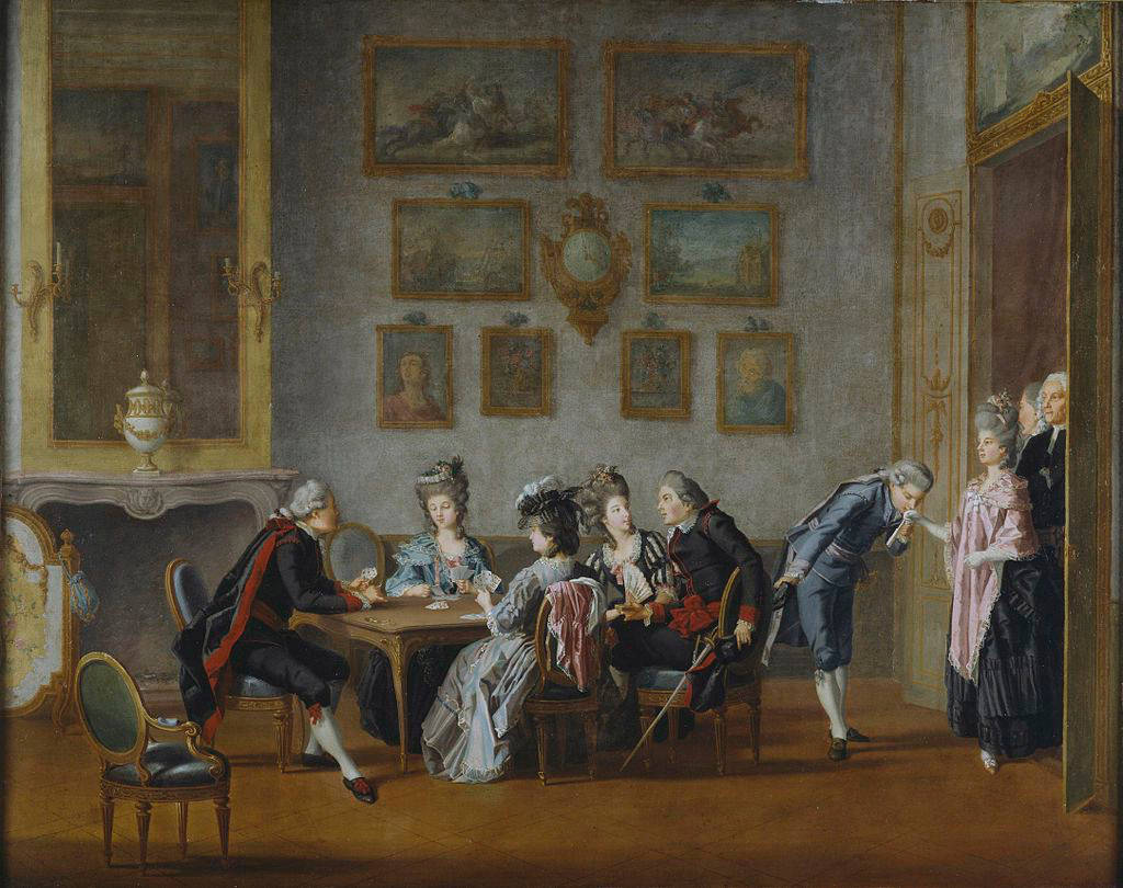Whist, 18th-century salon, aristocrats, SD Desktop Wallpaper