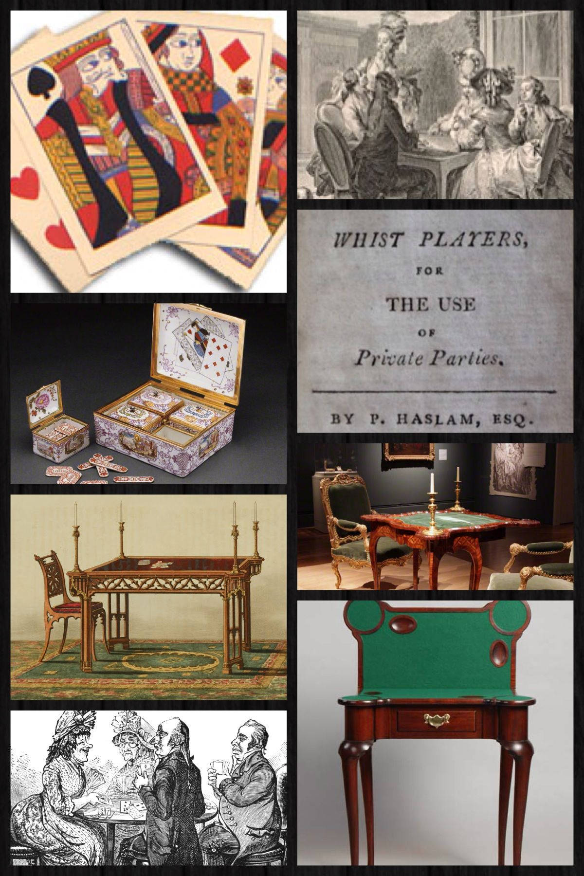 Whist, ornate tables, playing cards, HD Phone Wallpaper