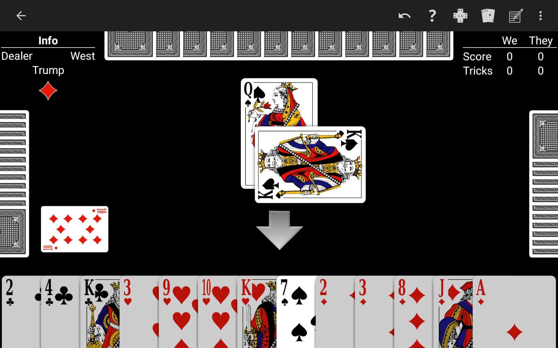 Whist, online whist game interface, playing cards, Full HD Desktop Wallpaper
