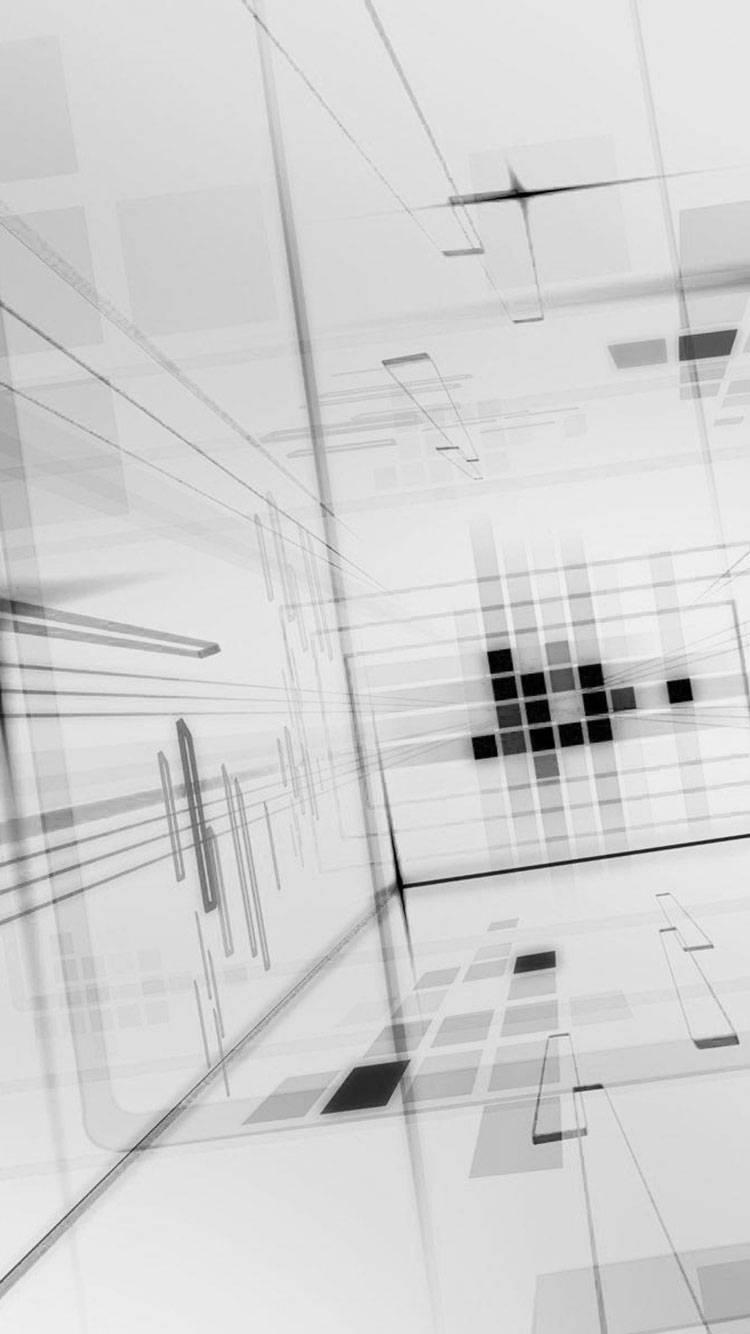 futuristic cool iphone white, monochrome abstract, geometric lines, HD Phone Wallpaper