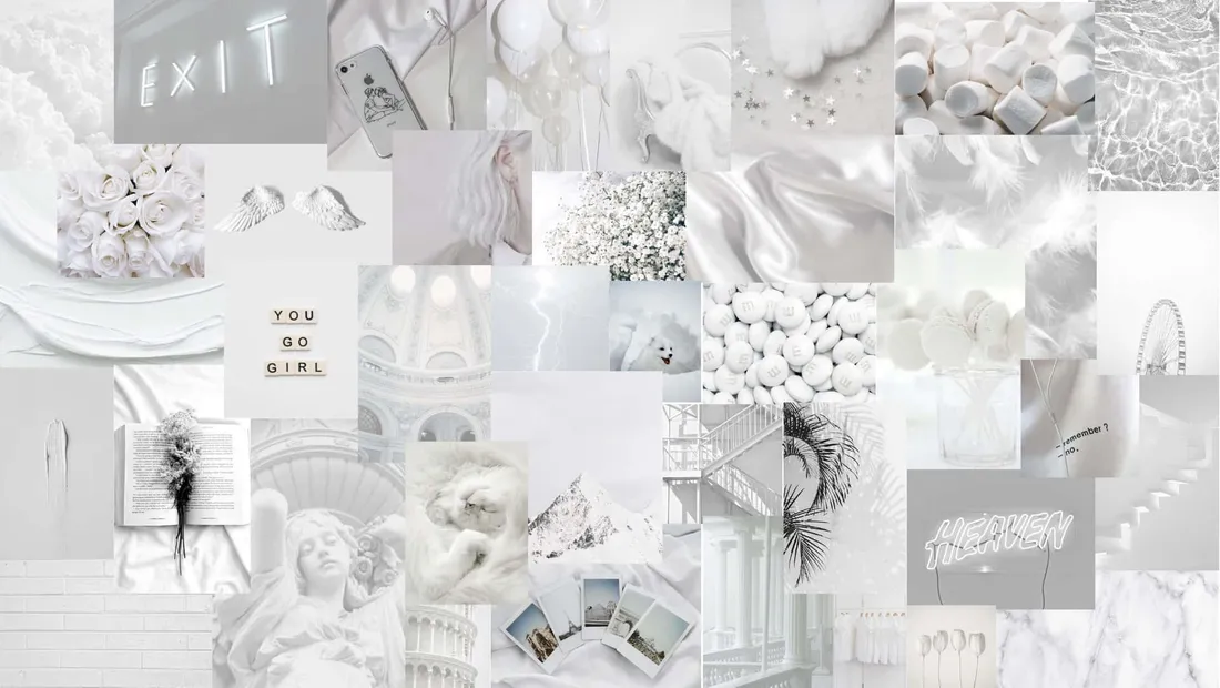 White Aesthetic Collage
