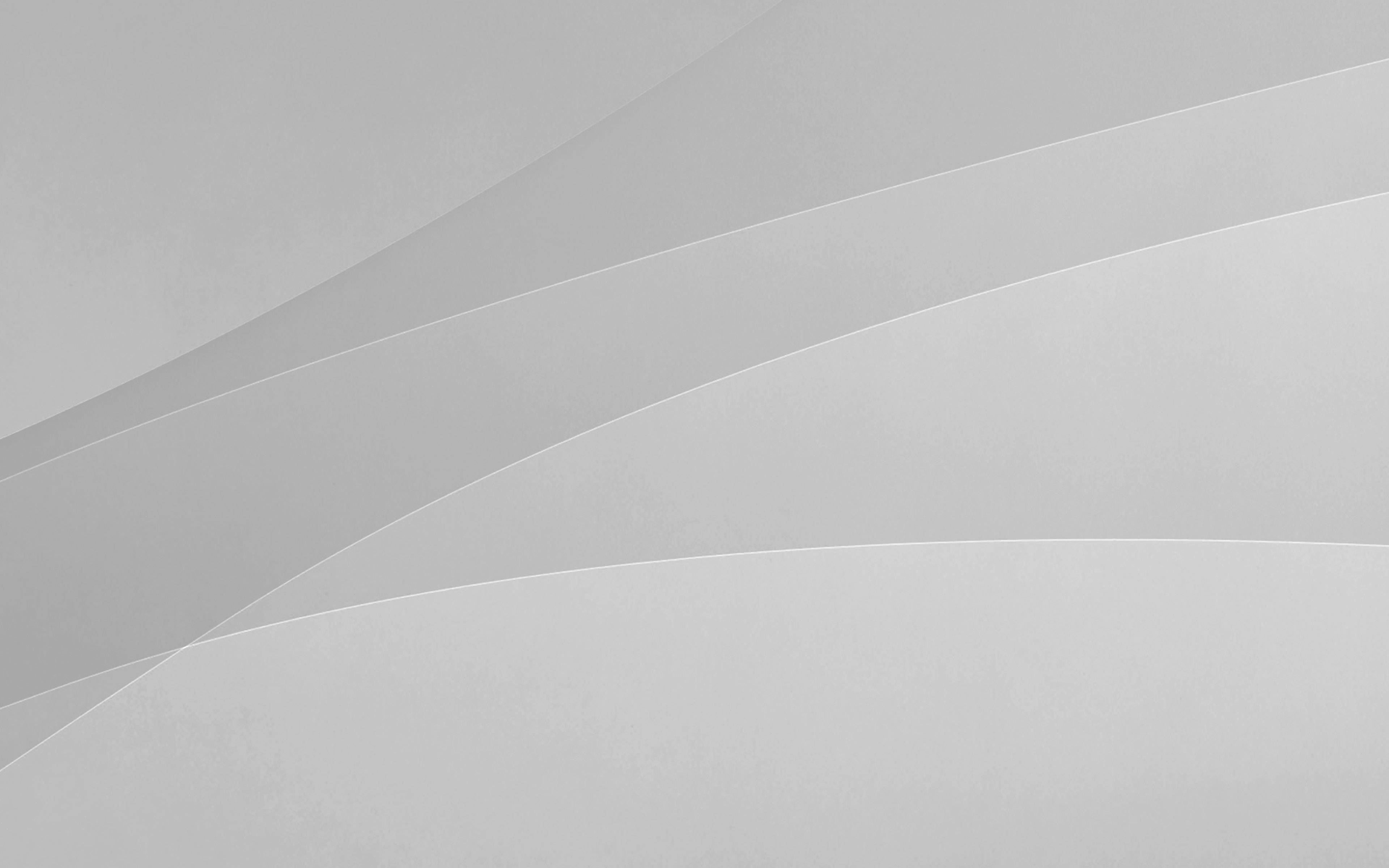 white abstract artistry, soft flowing curves, layered translucent white fabric, 4K Desktop Wallpaper