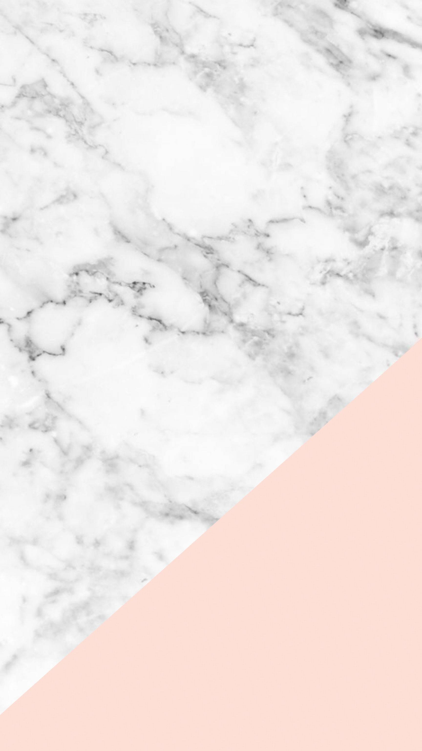 white marble, gray veins, soft pink background, 2K Phone Wallpaper