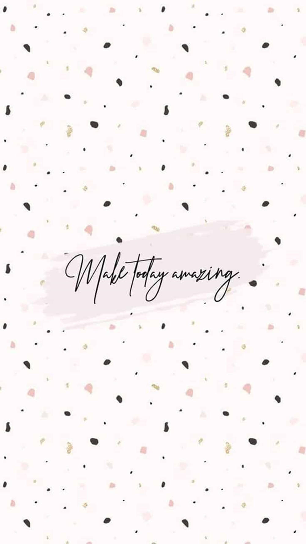 white aesthetic iPhone, pink black and gold speckles, soft pink brushstroke, HD Phone Wallpaper