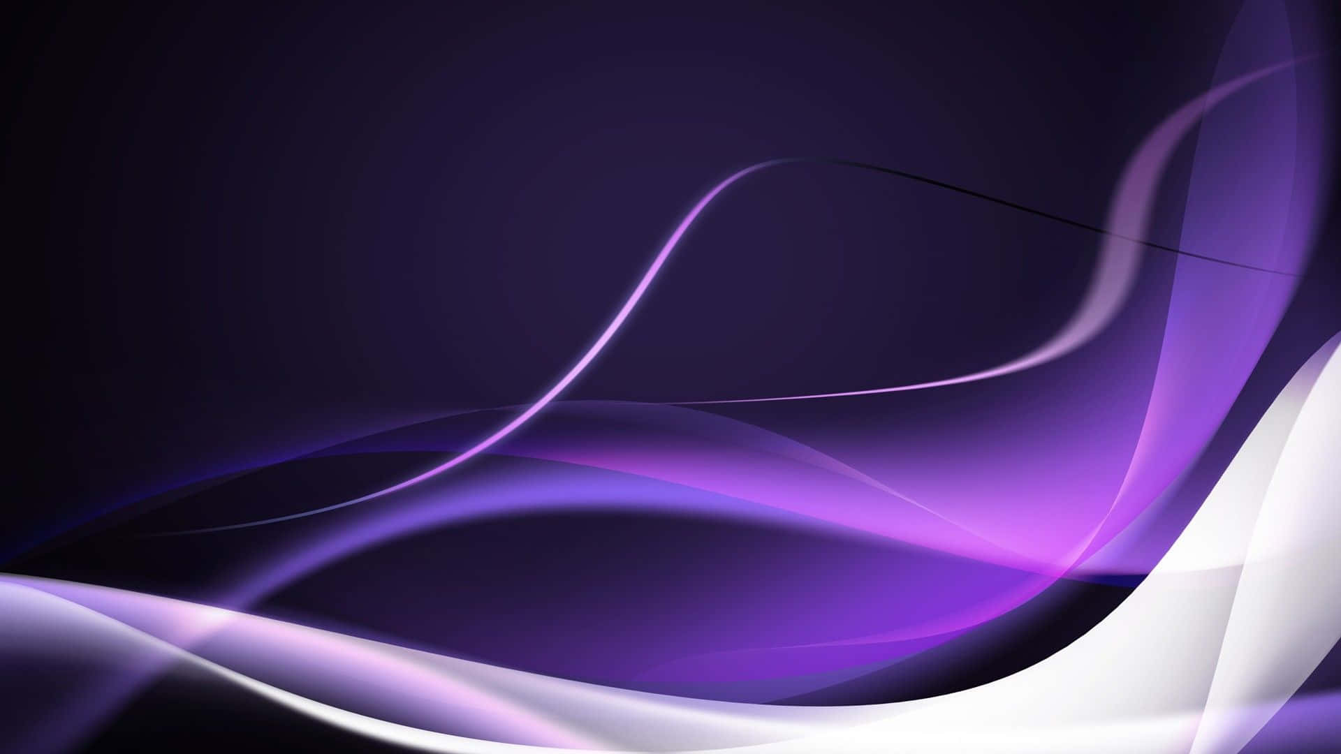 white and purple, purple and white light waves, dark gradient background, Full HD Desktop Wallpaper