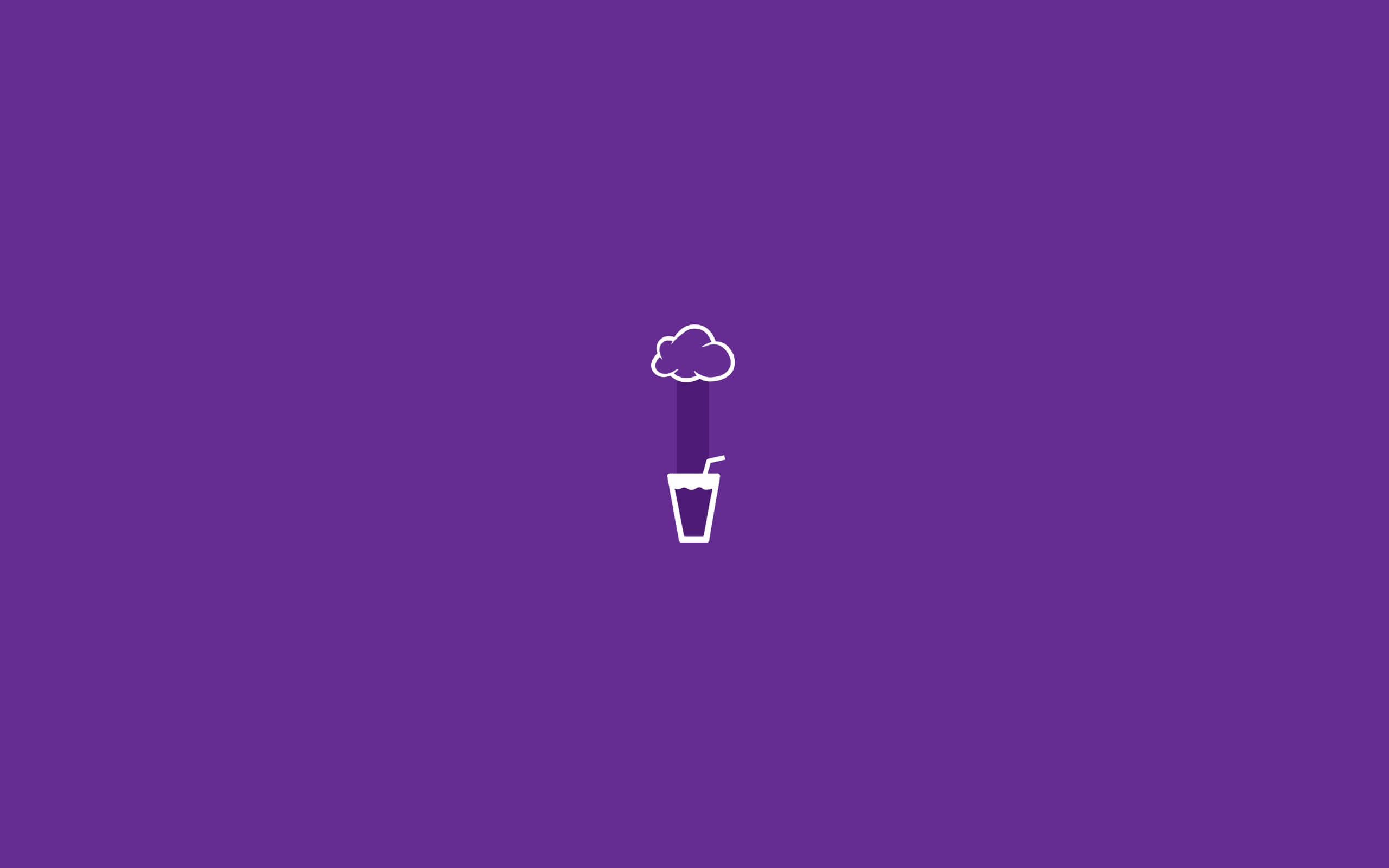 purple background, white outline, drink, 2K Desktop Wallpaper