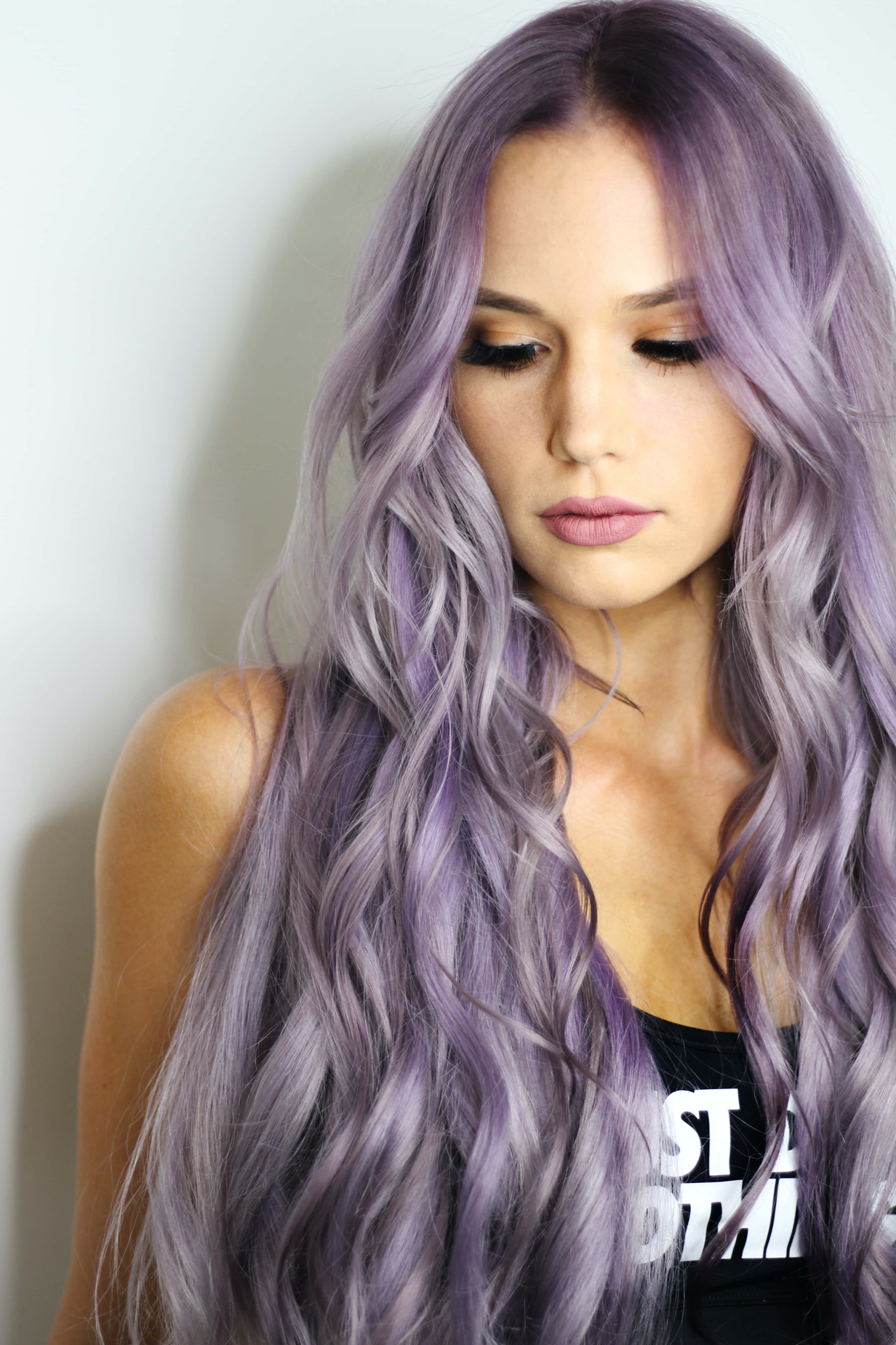 white, purple, lavender hair, 5K Phone Wallpaper