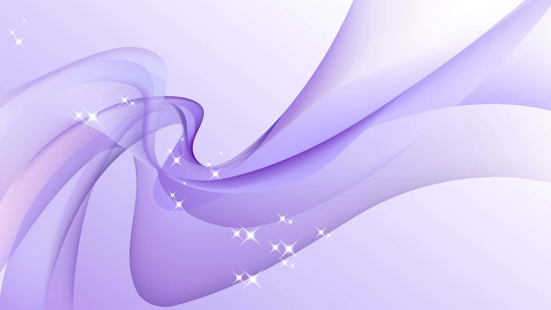 Purple and White flowers, lavender, sparkling stars, Full HD Desktop Wallpaper