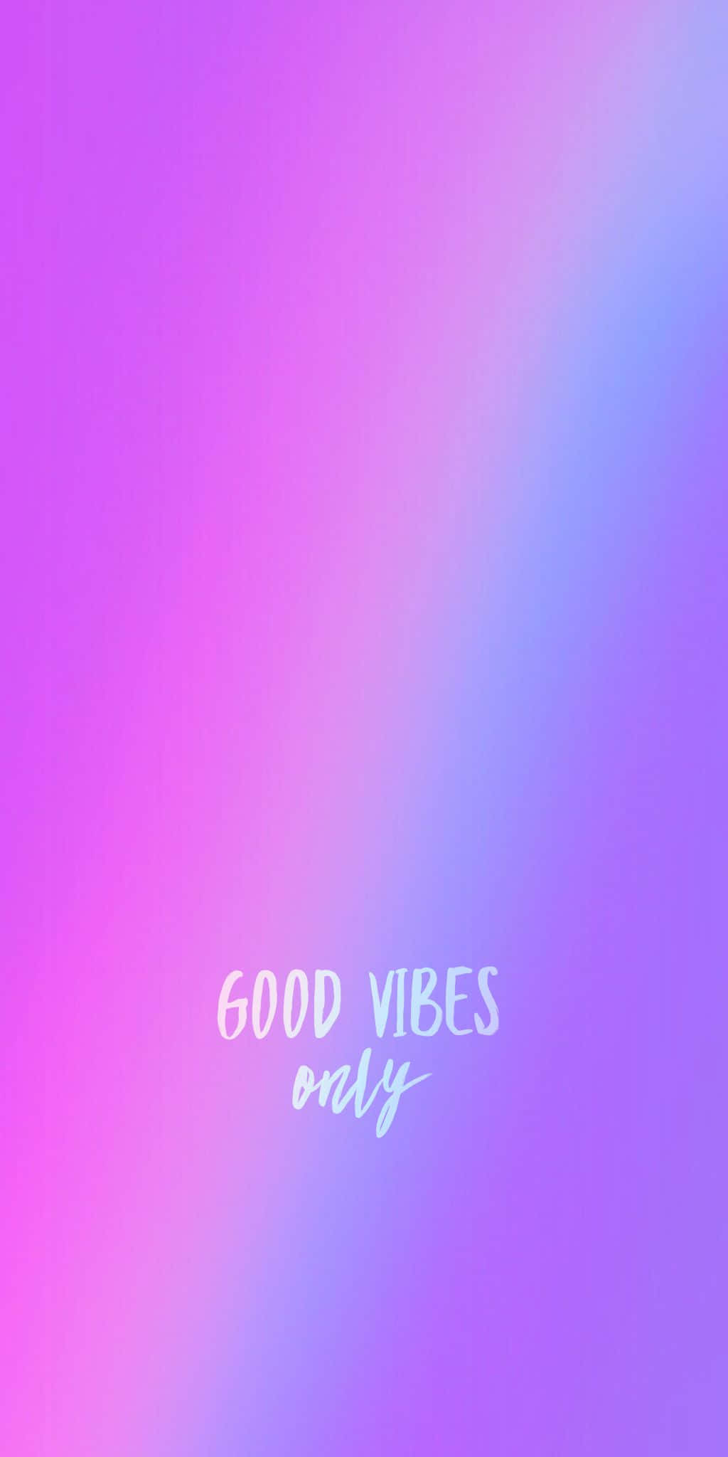 white and purple, pink and blue hues, good vibes only, Full HD Phone Wallpaper