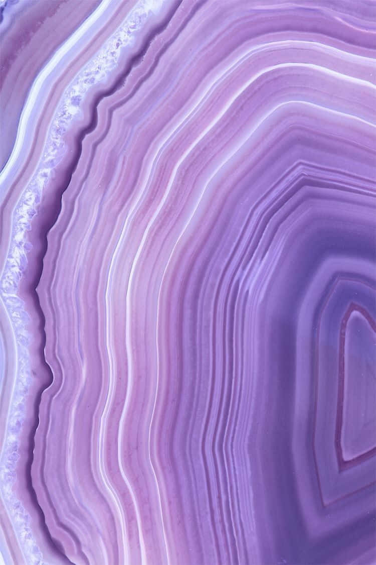 purple agate slice, swirling concentric bands, lavender and white, SD Phone Wallpaper
