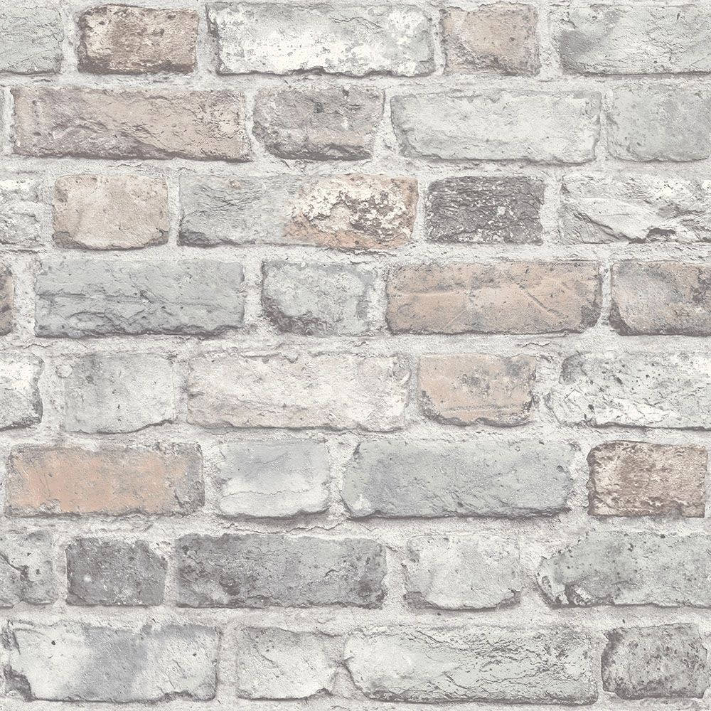 gray washed white brick, battered look, weathered brick wall, SD Desktop Wallpaper